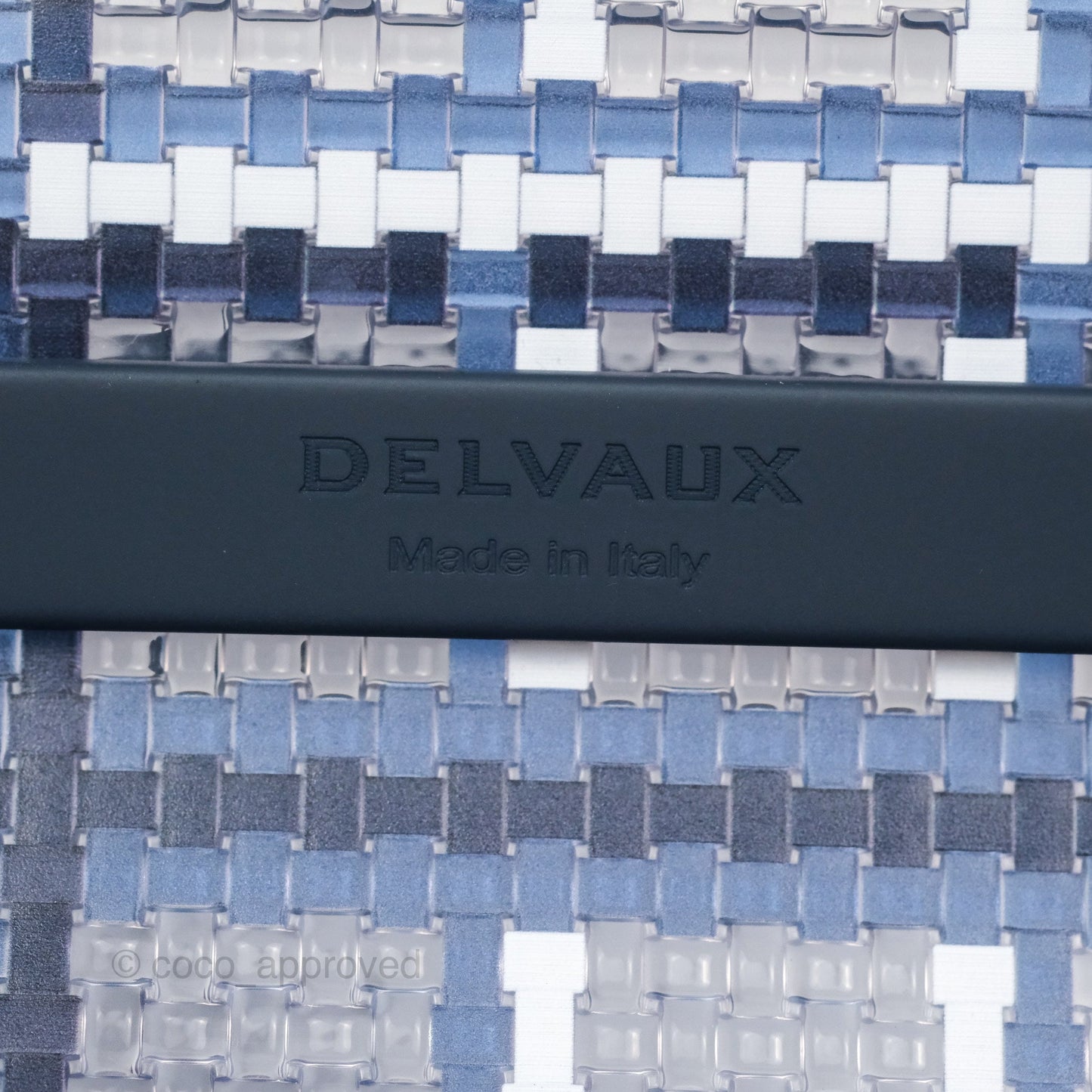 Delvaux Brillant MM Bag PVC Navy