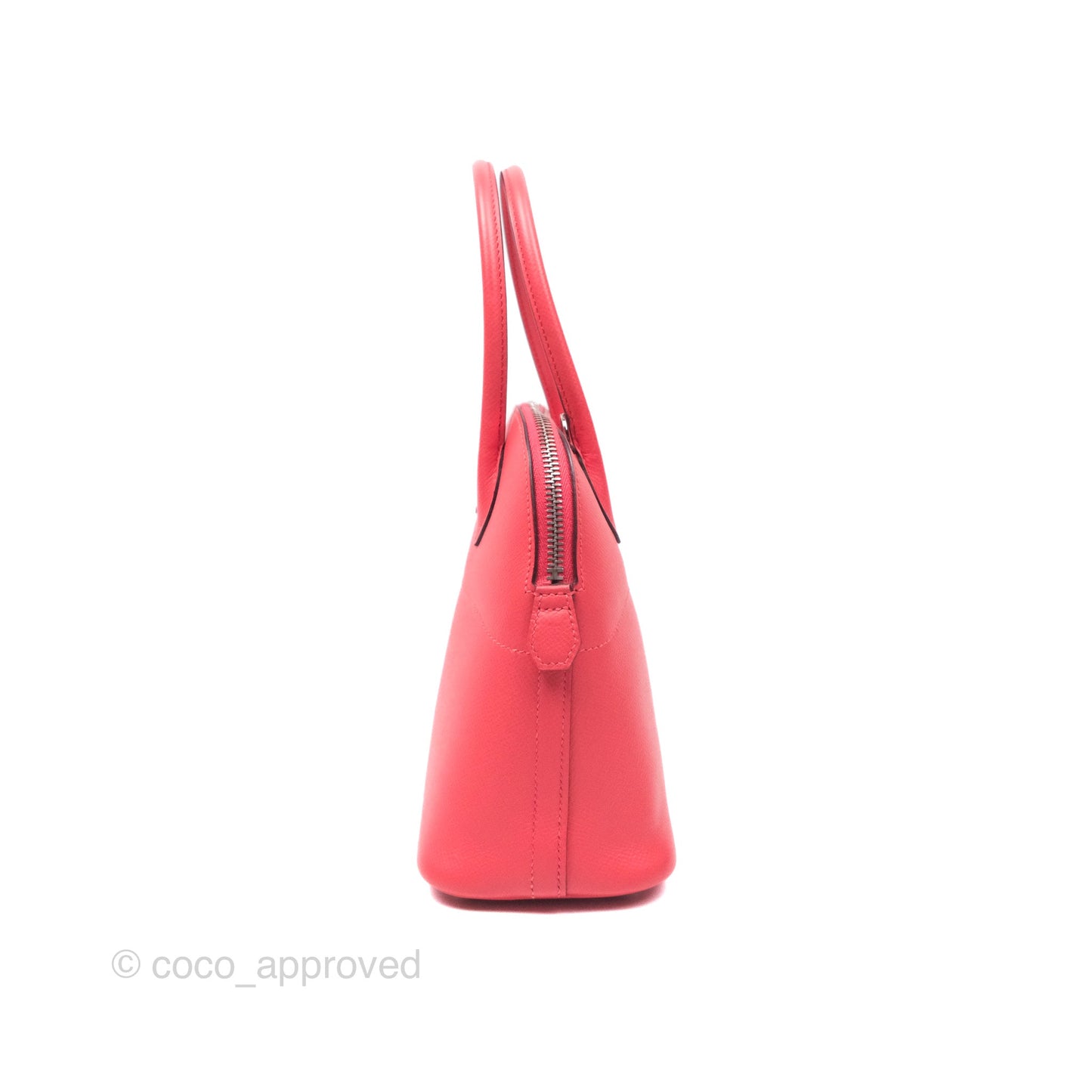 Hermès Bolide 27 Rose Jaipur T5 Epsom Palladium Hardware