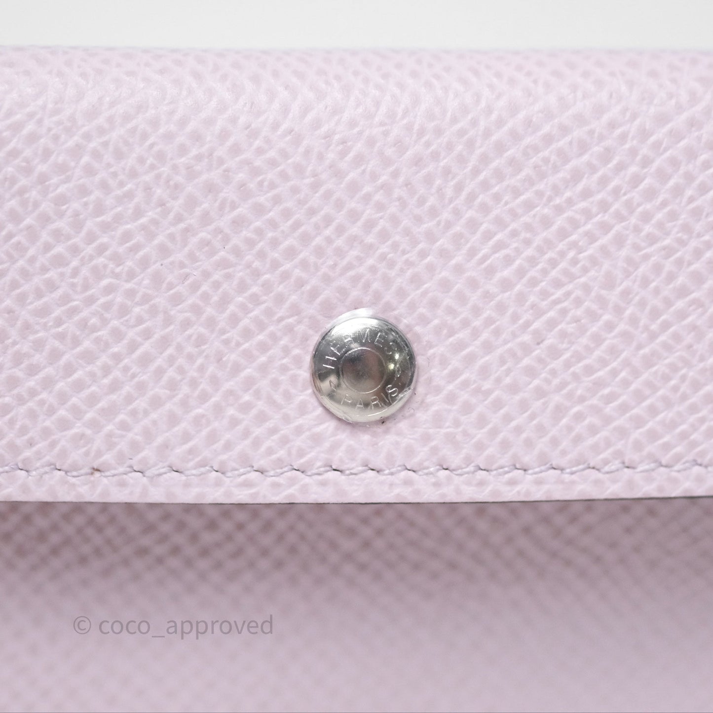 Hermès Epsom Kelly Pocket 18 Belt Mauve Pale 09 Palladium Hardware