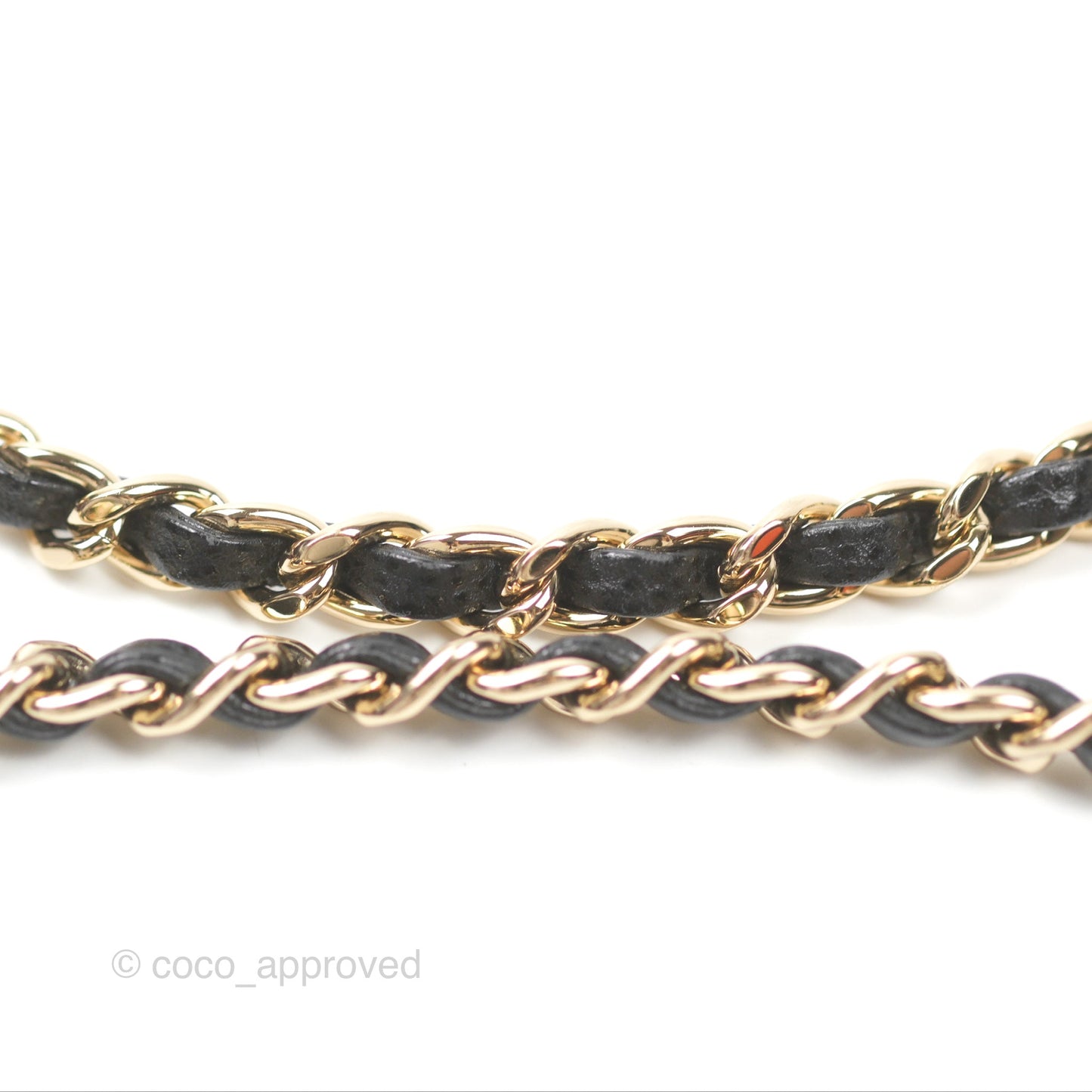 Chanel Small Coco Handle Black Caviar Gold Hardware Lizard Embossed Handle