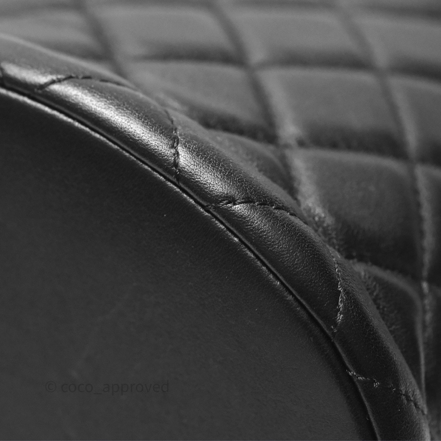 Chanel Quilted Boy Bucket Bag Black Lambskin Aged Gold Hardware