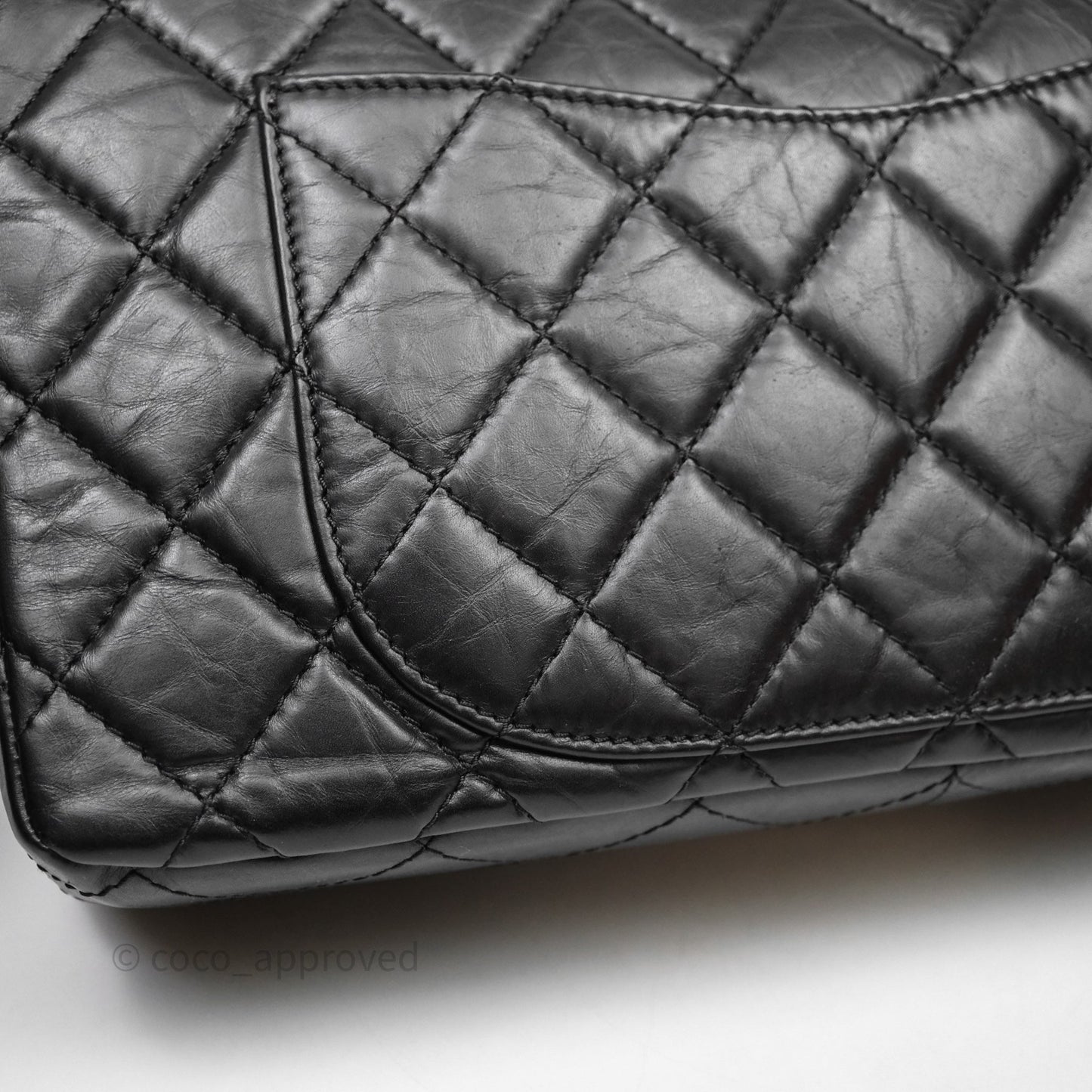Chanel Reissue Quilted Aged Calfskin Black Aged Gold Hardware 227