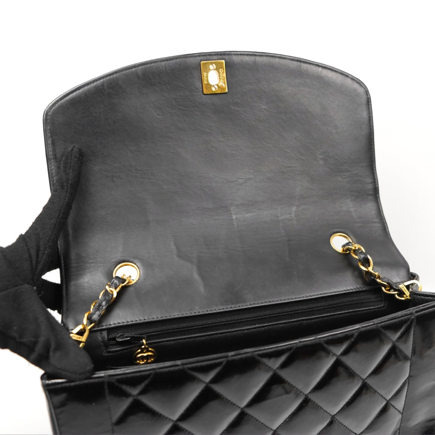 Chanel Vintage Quilted Medium Classic Diana Flap Bag Black 24K Gold Hardware