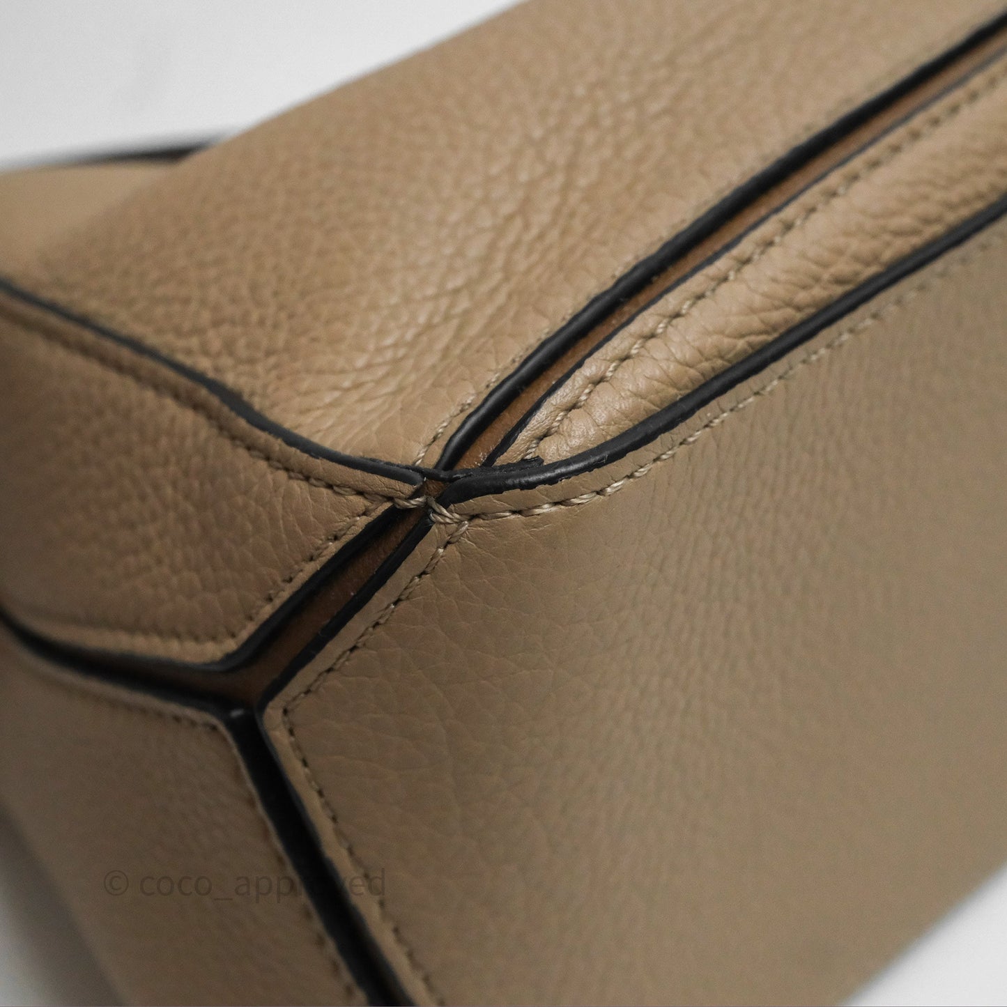 Loewe Small Puzzle Bag Sand Mink Grained Calfskin