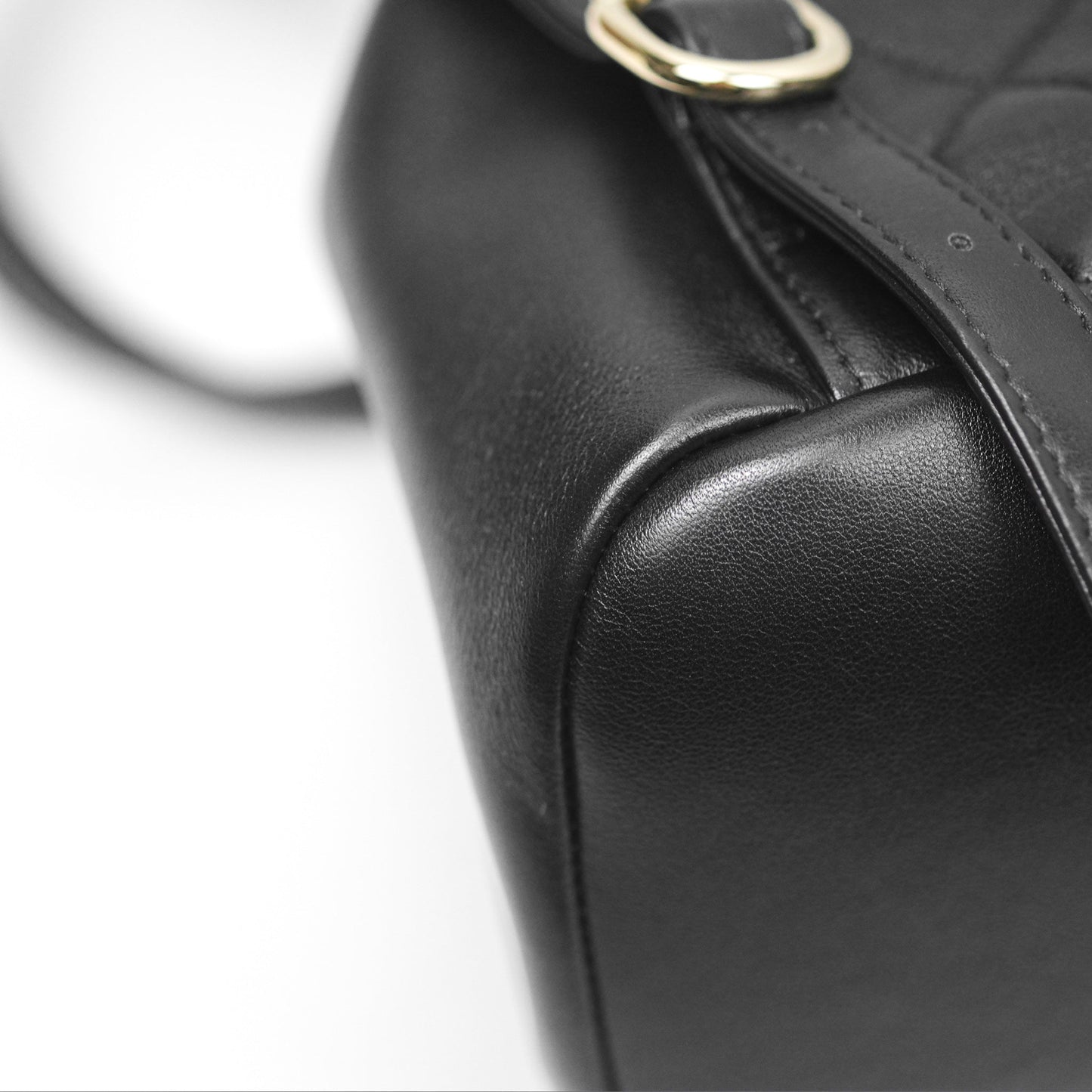 Chanel Quilted Small Duma Drawstring Backpack Black Calfskin
