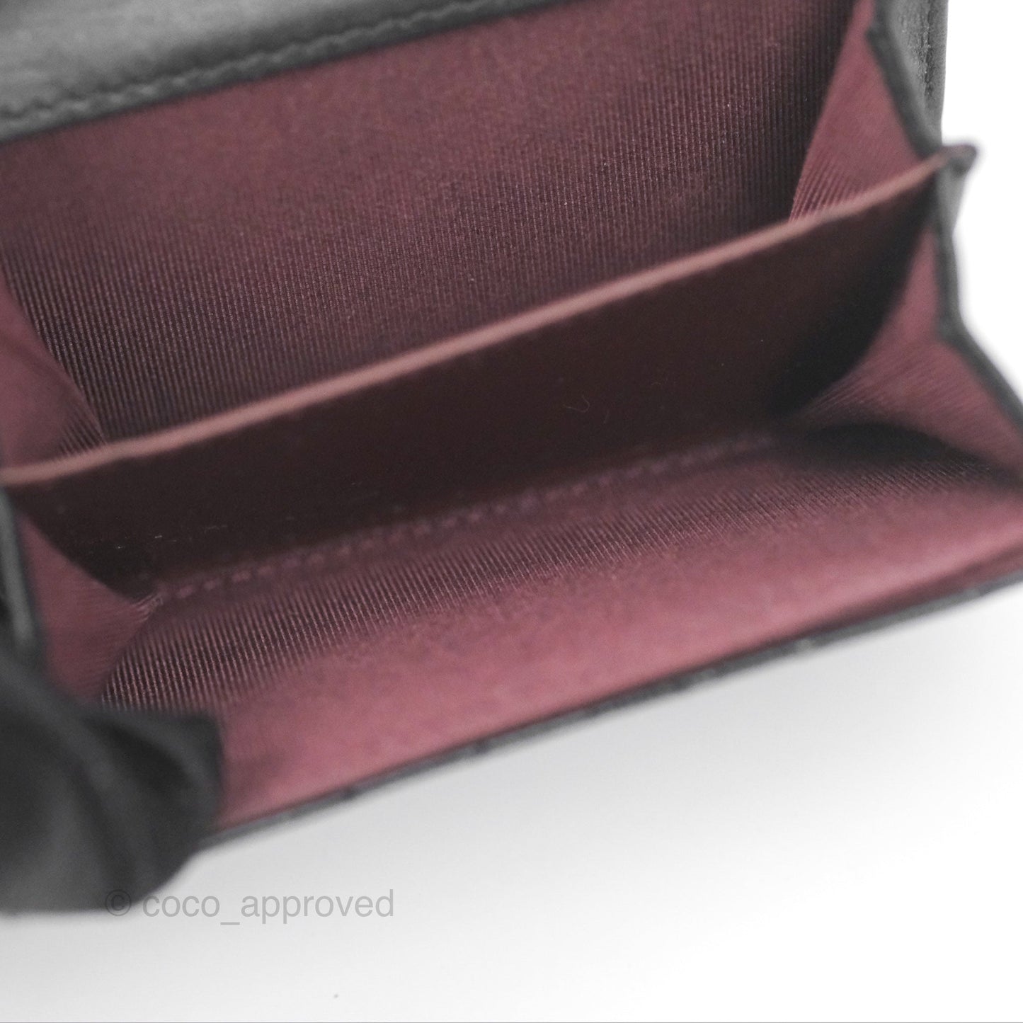 Chanel Reissue Card Holder Black Aged Calfskin Gold Hardware