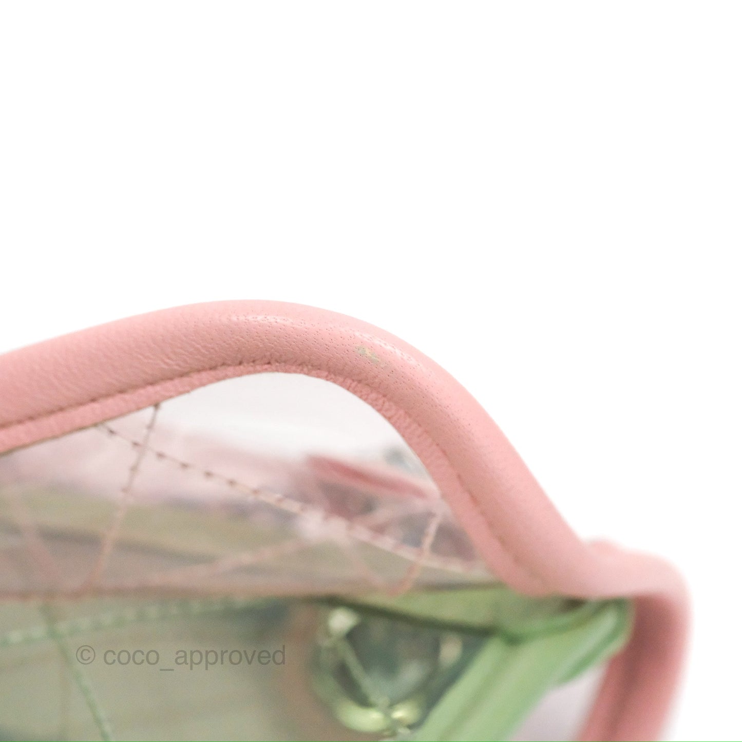 Chanel Mini Coco Splash Flap Bag PVC Lambskin Pink/Blue/Green Silver Hardware