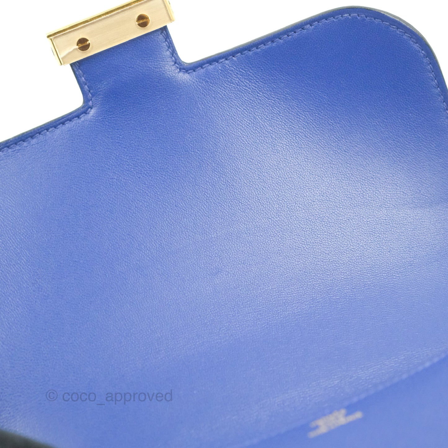 Hermès Constance Mini 18cm Bleu Electric Epsom Gold Hardware