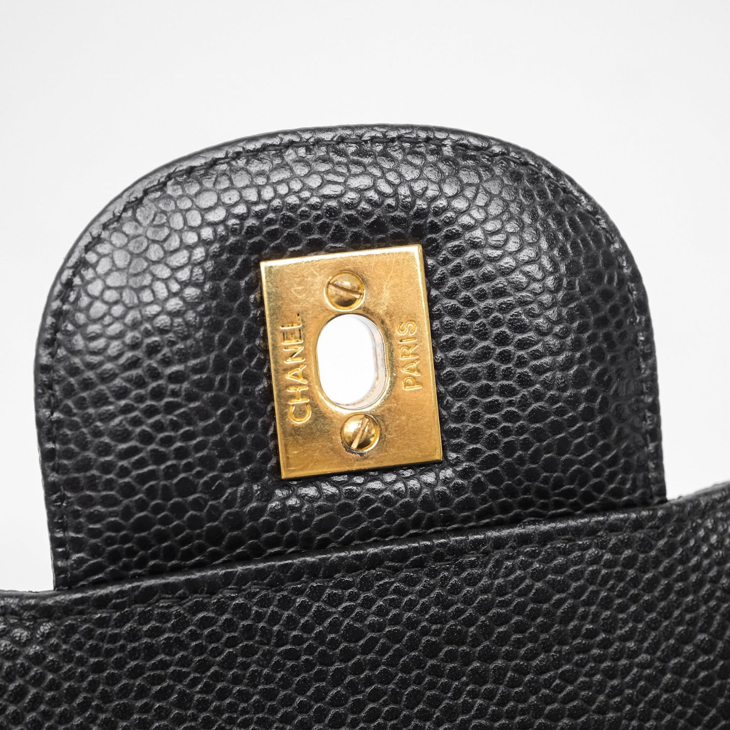 Chanel Jumbo Single Flap Black Caviar Gold Hardware⁣⁣