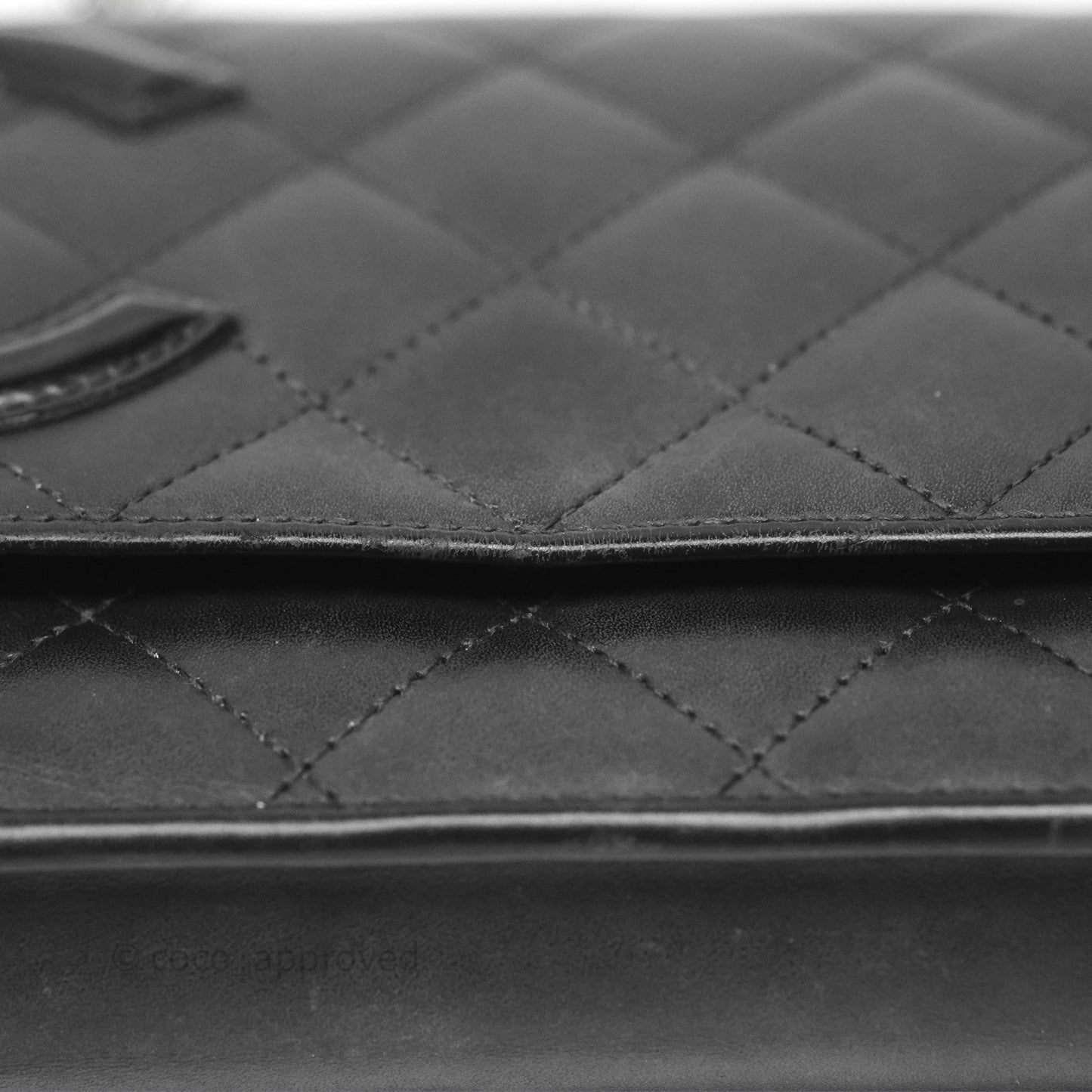 Chanel Quilted Wallet on Chain WOC Cambon Black Calfskin Silver Hardware