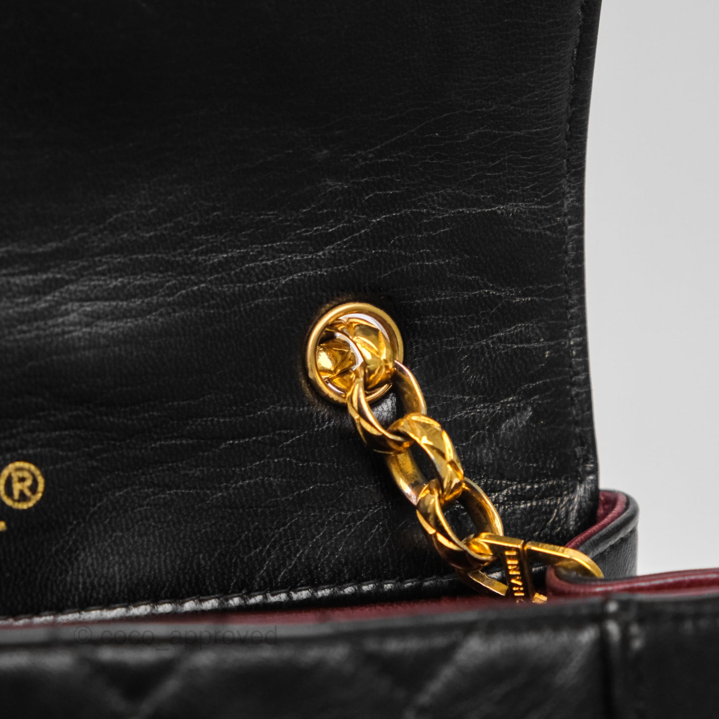 Chanel Vintage Small Diana Flap Black Lambskin 24K Gold Hardware