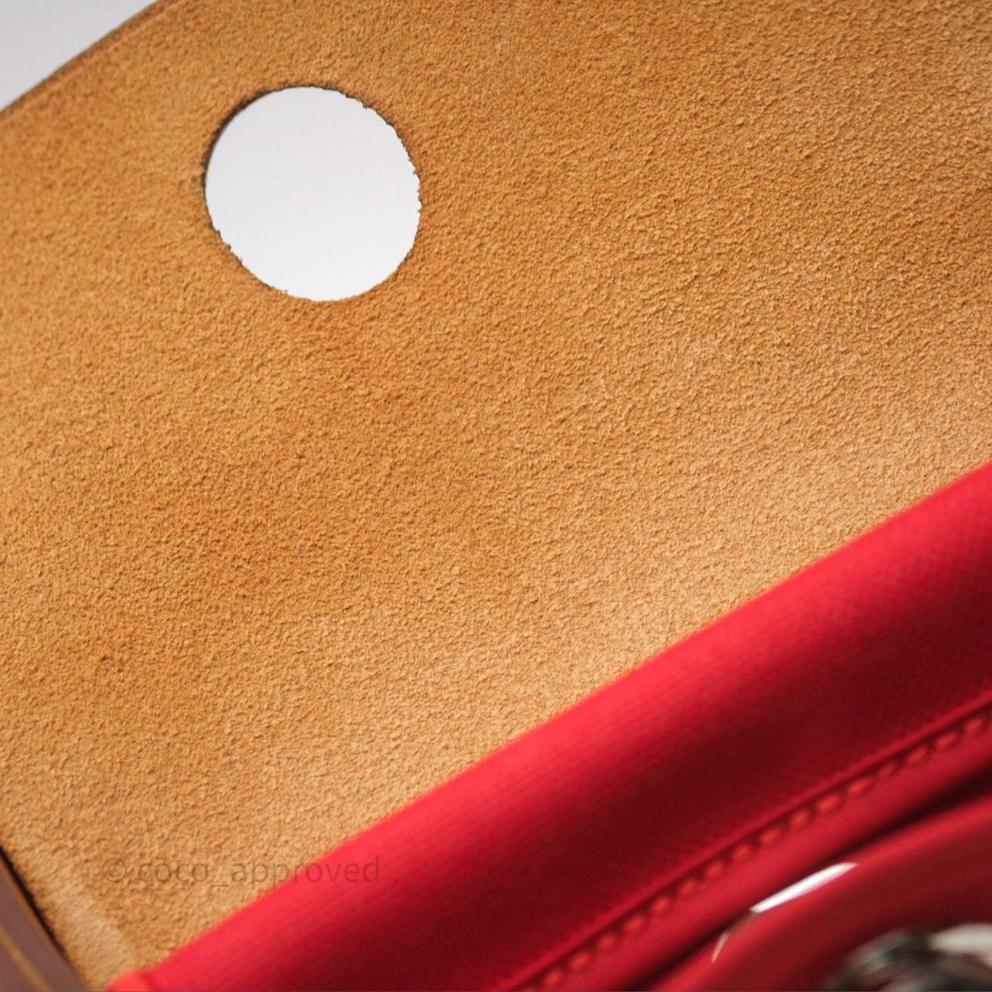 Hermès Herbag Zip 31 Red/Natural Canvas Palladium Hardware