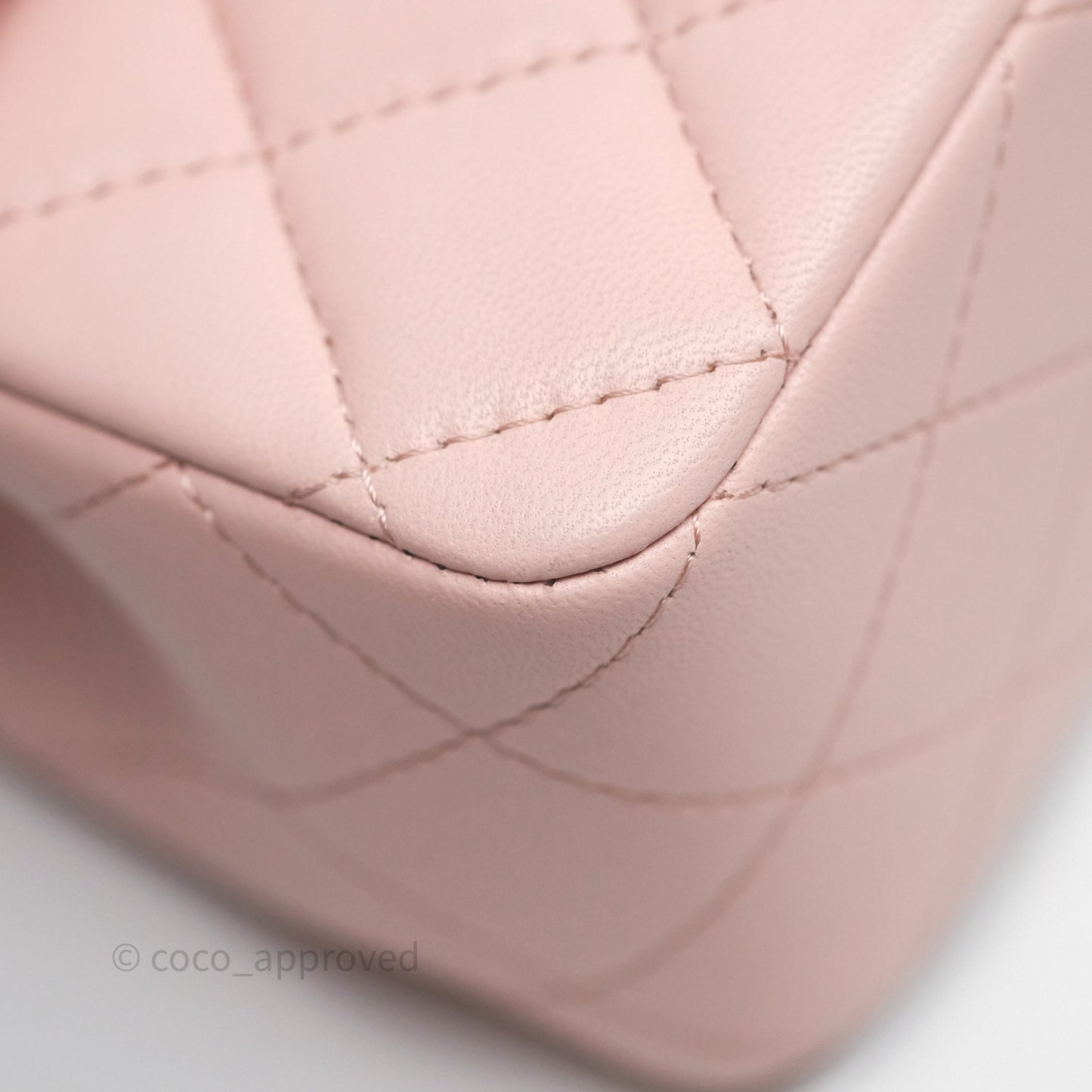 Chanel Top Handle Mini Rectangular Flap Pink Lambskin Gold Hardware