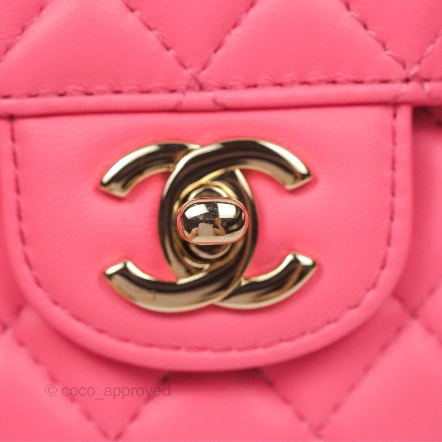 Chanel Large Heart Bag Pink Lambskin Gold Hardware 22S
