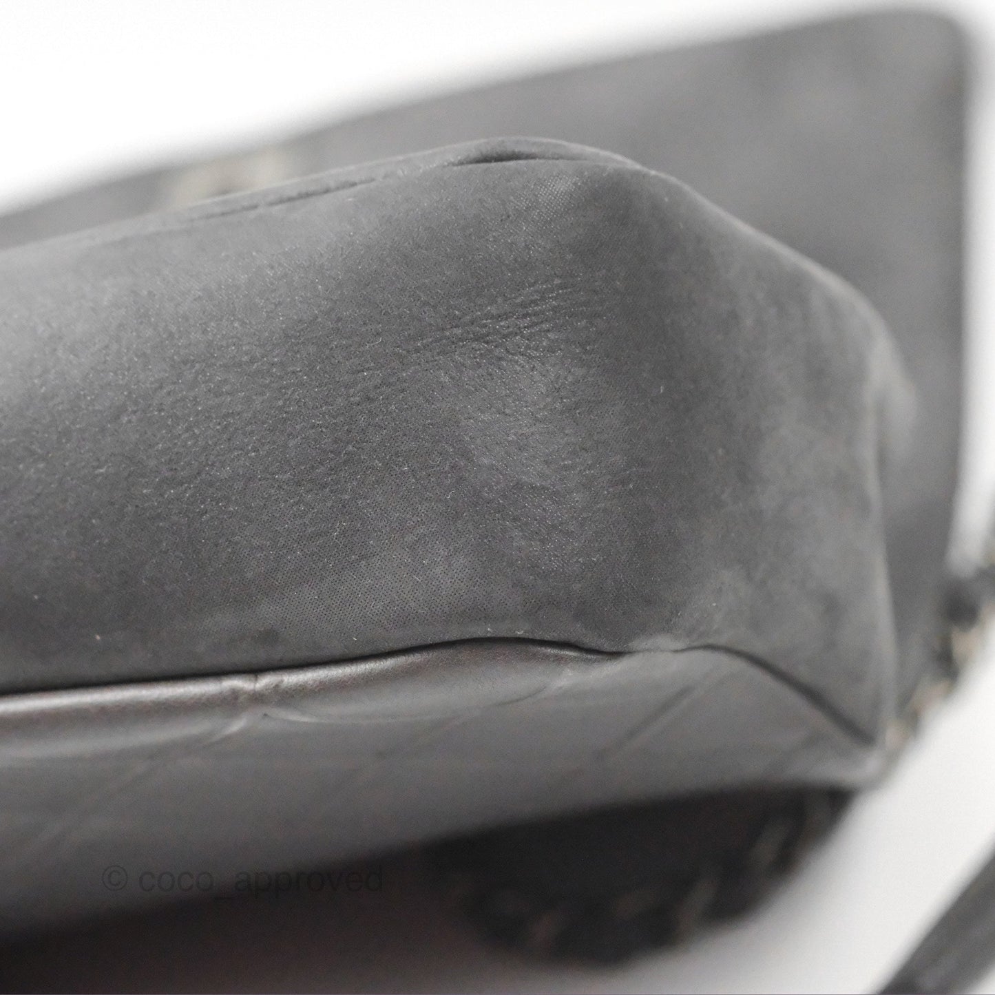 Chanel New Chic Flap Dark Grey Calfskin Ruthenium Hardware