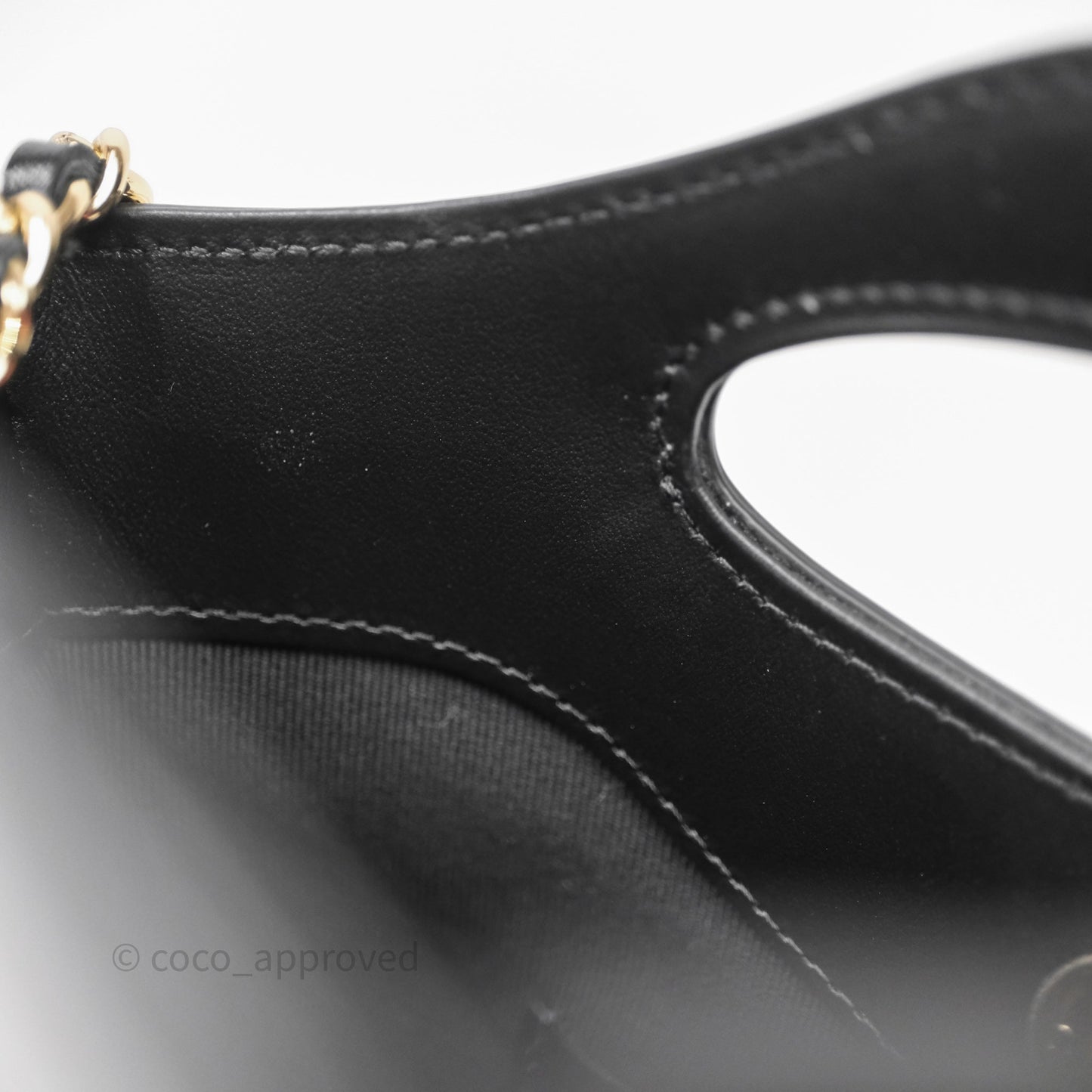 Chanel Nano 31 Black Shiny Calfskin Gold Hardware
