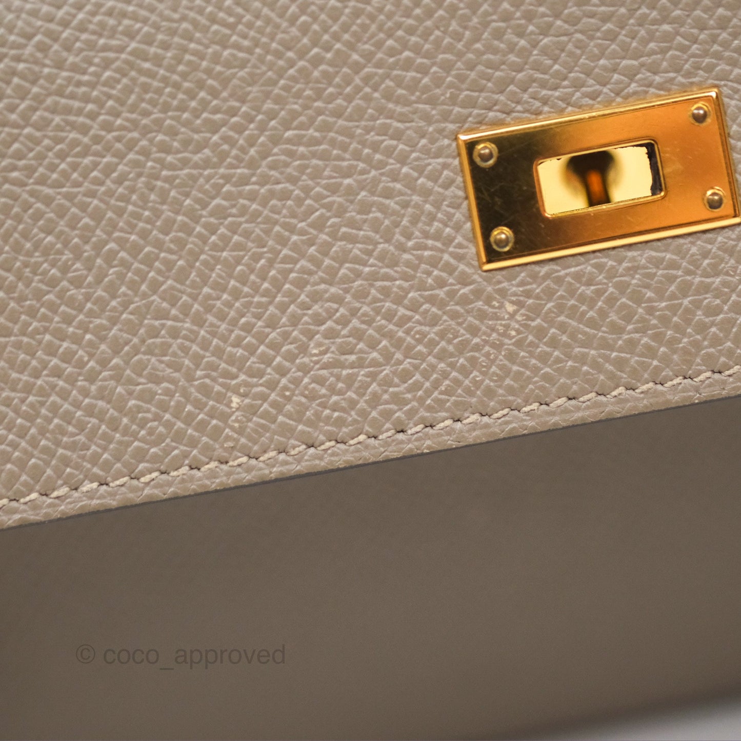 Hermès Kelly Wallet Gris Asphalte M8 Epsom Gold Hardware