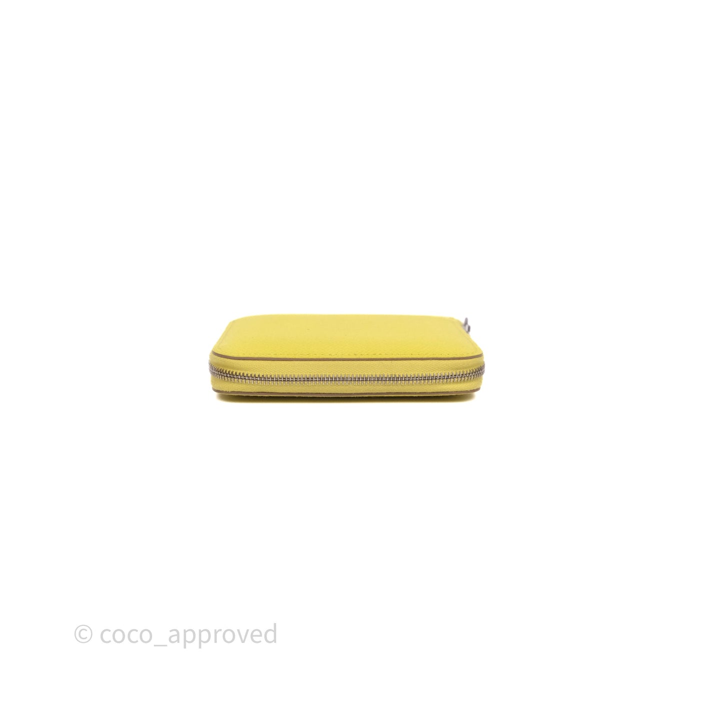 Hermès Silk In Compact Wallet Yellow Epsom