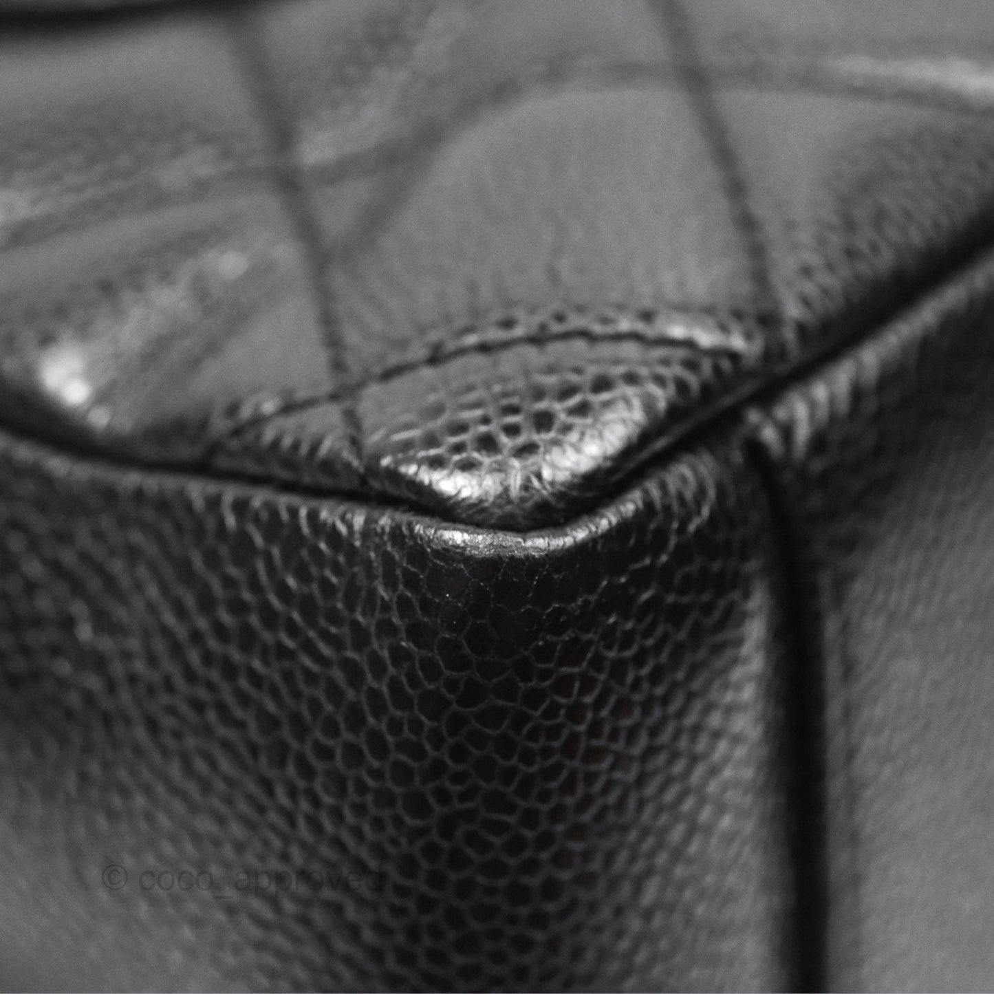 Chanel GST Black Caviar Silver Hardware
