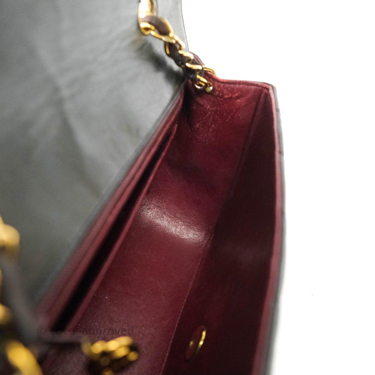 Chanel Black Quilted Lambskin Small Vintage Classic Diana Flap Bag