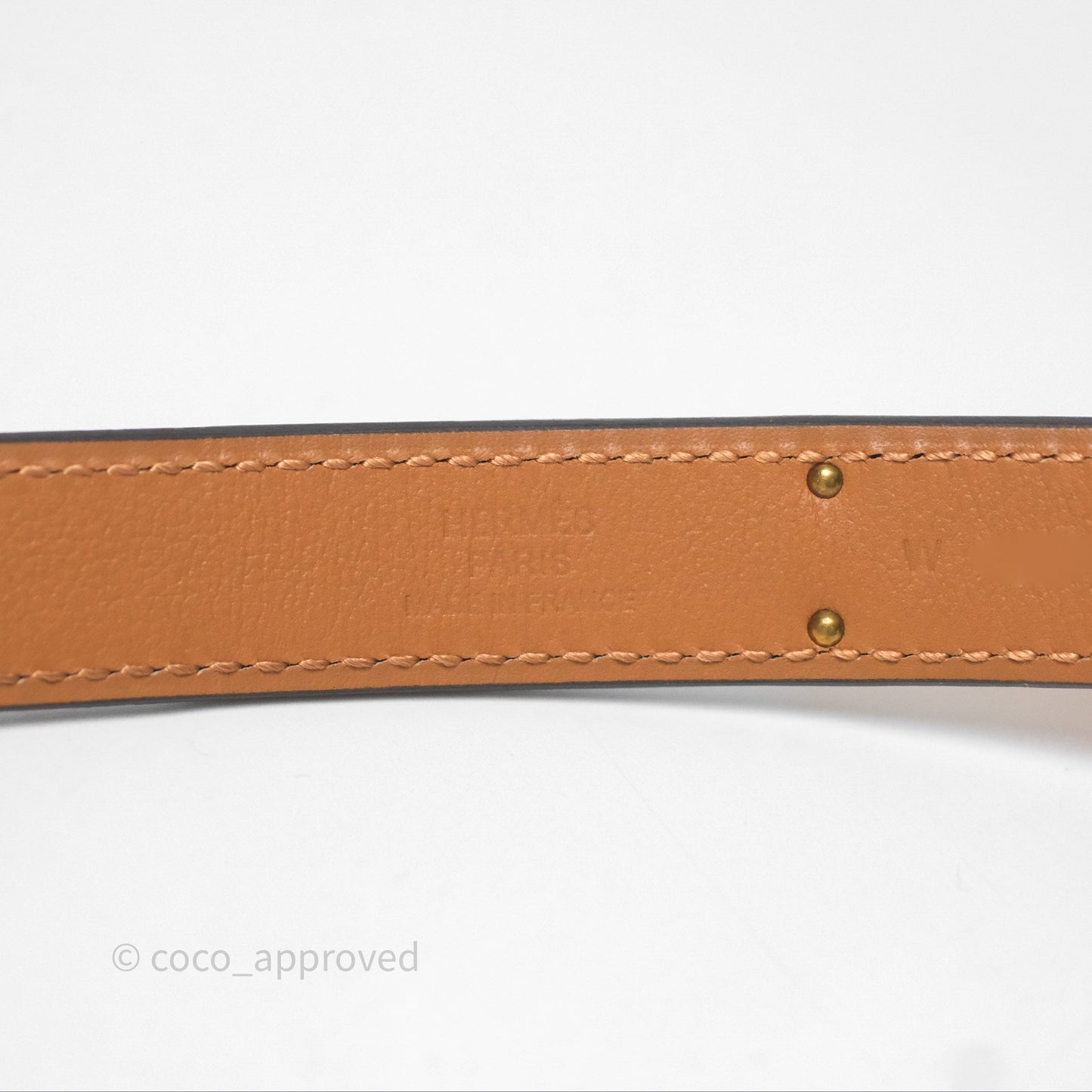 Hermès Kelly 18 Belt 01 Blanc White Epsom Rose Gold Hardware