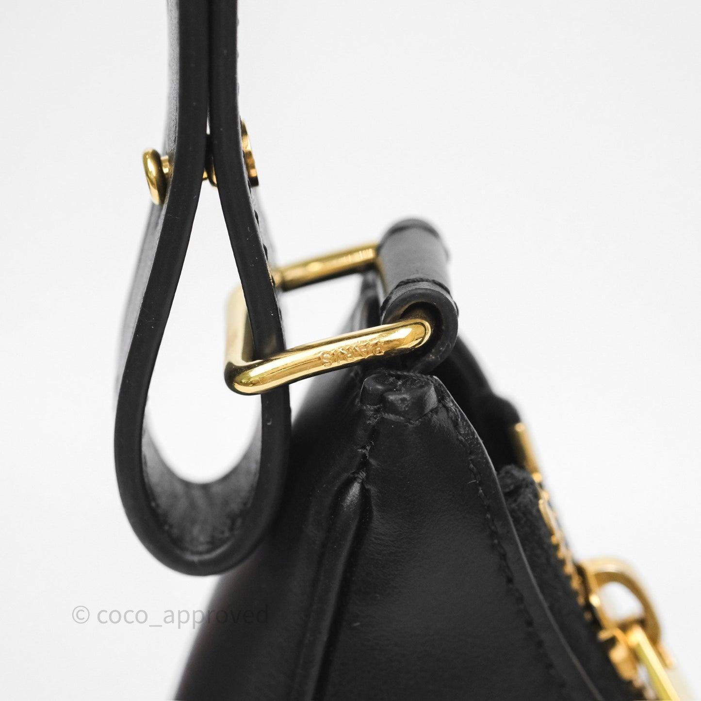 Celine Medium Ava Triomphe Bag Black Smooth Calfskin