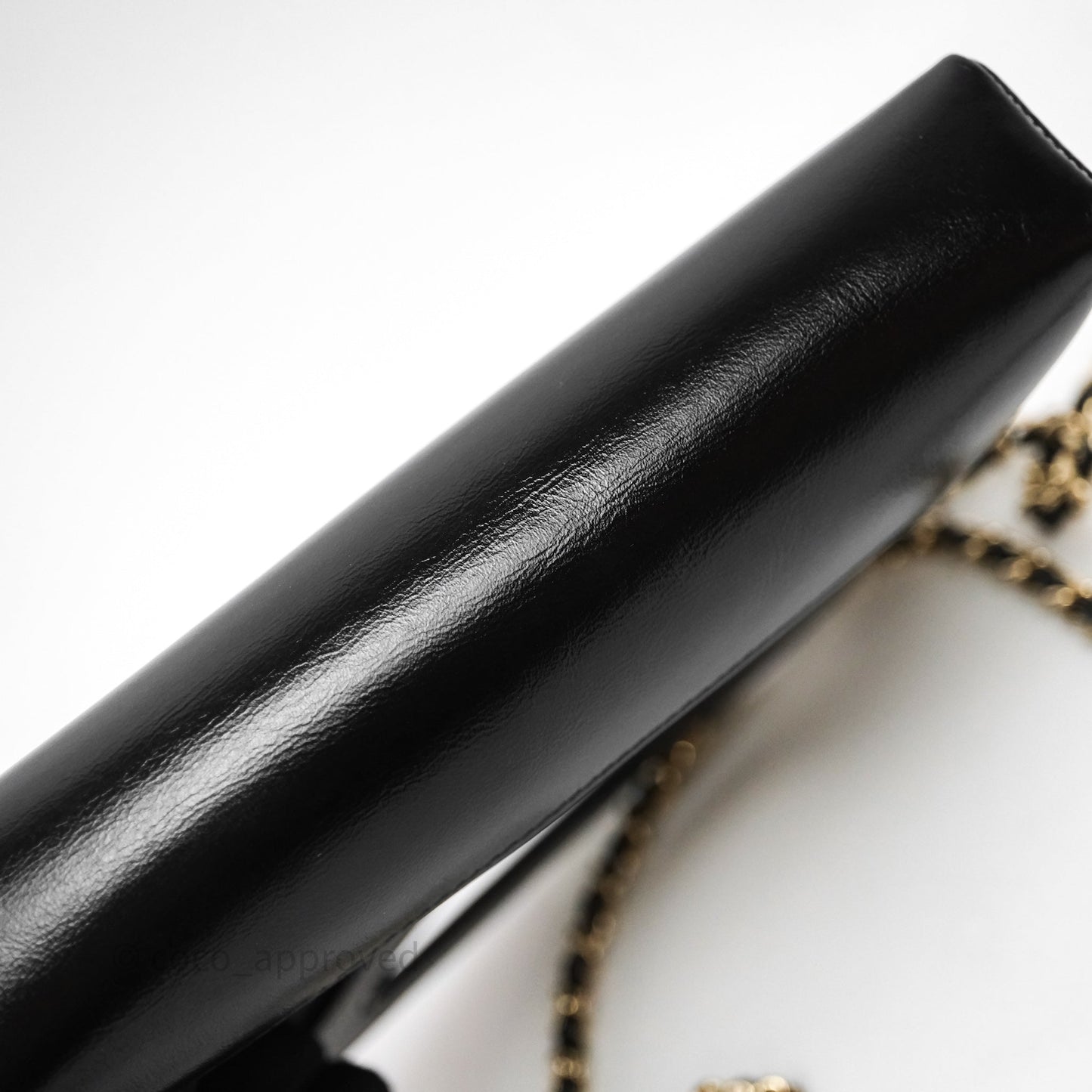 Chanel Nano 31 Black Shiny Calfskin Gold Hardware