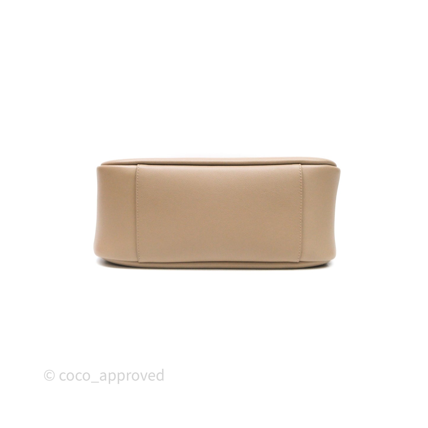 Saint Laurent LE 5 à 7 Supple Large Dusty Grey Grained Leather Gold Hardware