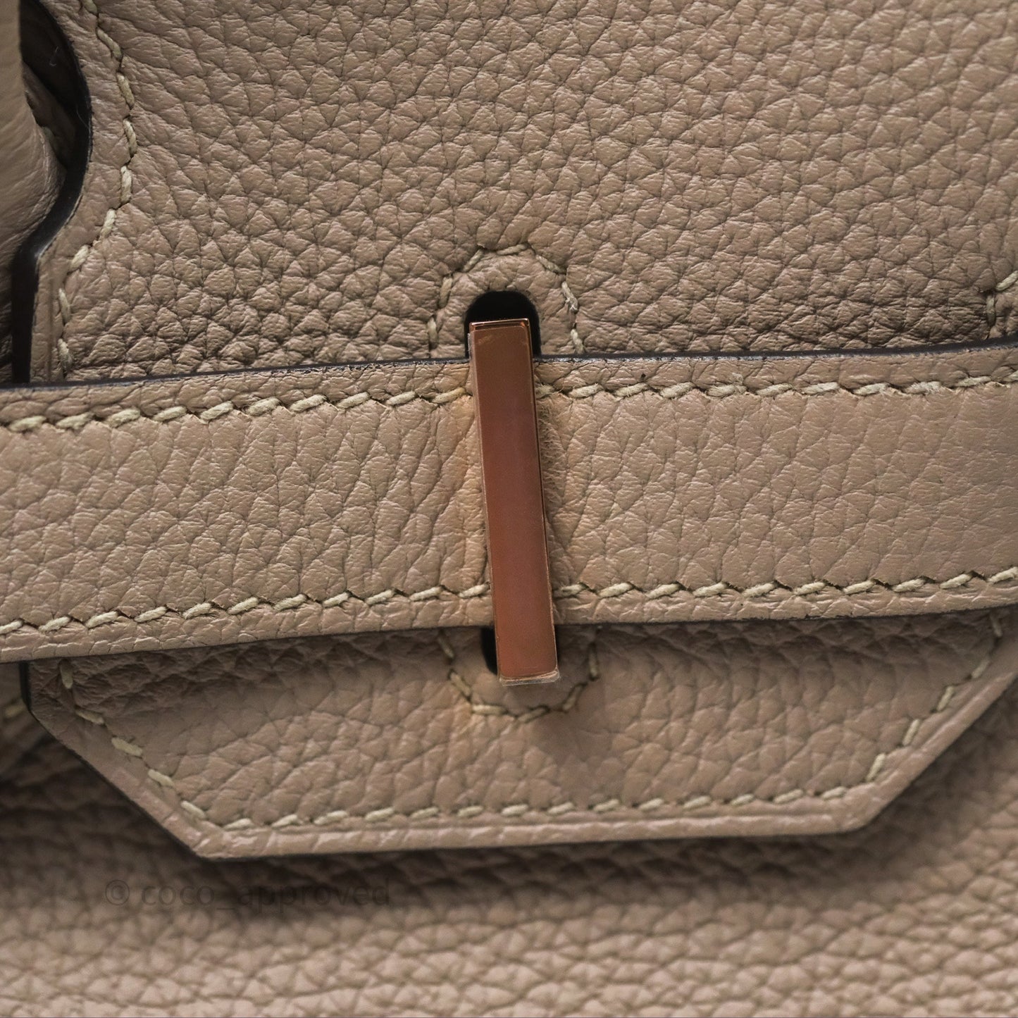 Hermès Birkin 30 Retourne Gris Asphalte M8 Togo Rose Gold Hardware