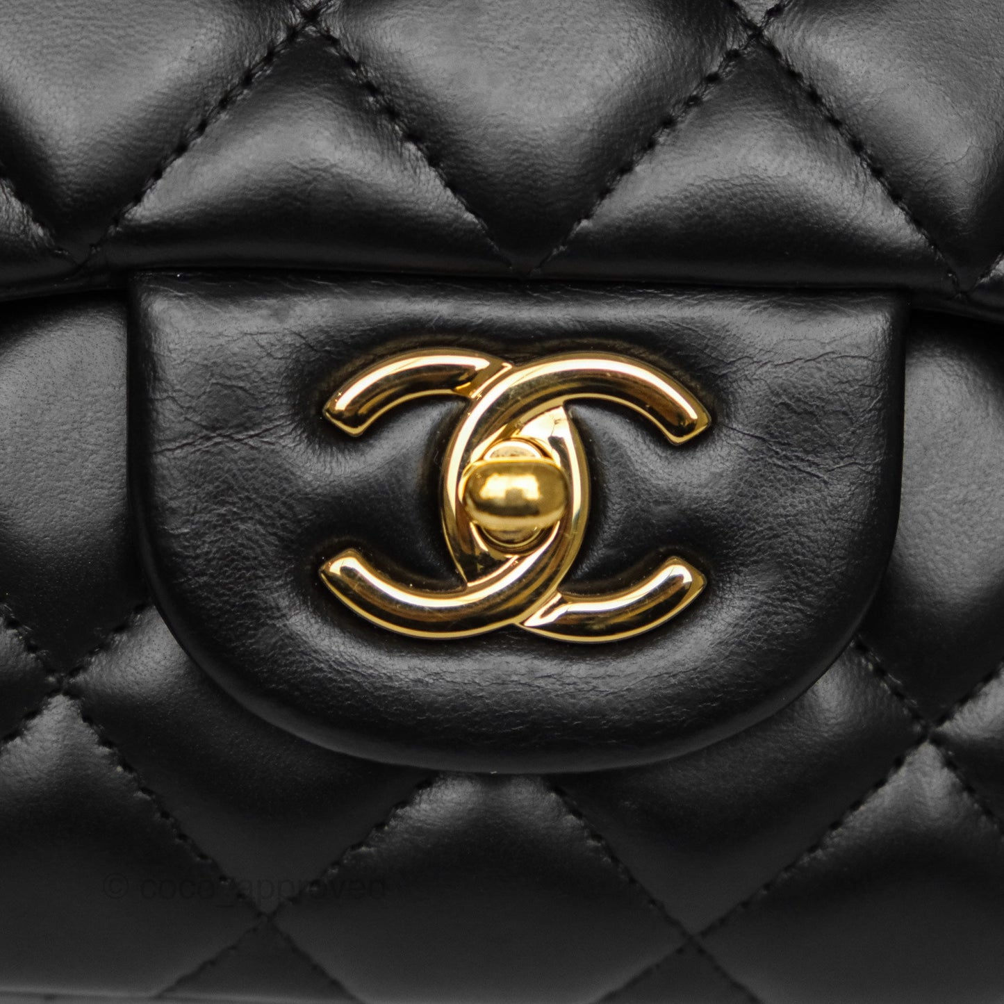 Chanel Jumbo Double Flap Black Lambskin Gold Hardware⁣⁣
