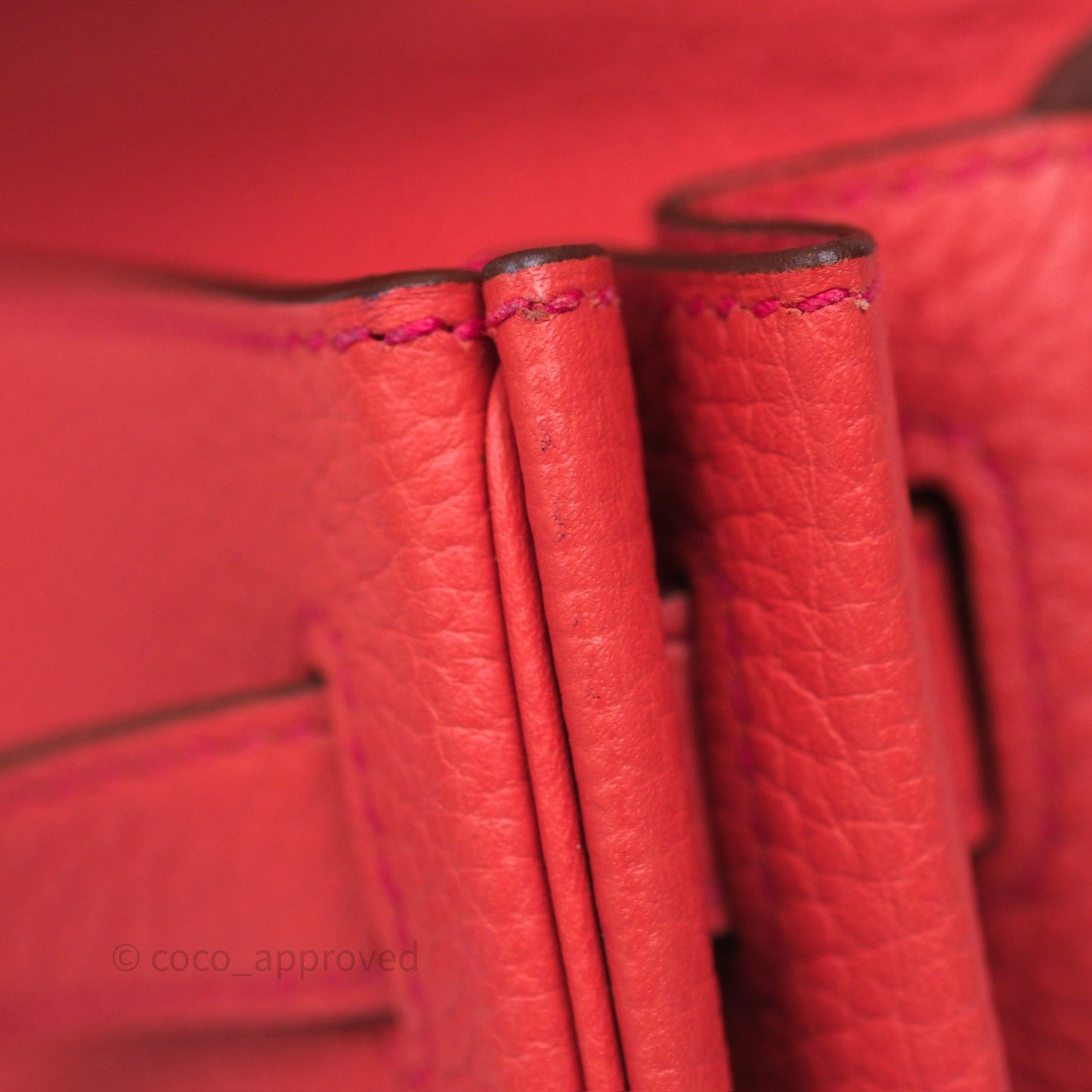 Hermès Kelly 28 Rose Jaipur Retourne Togo Gold Hardware