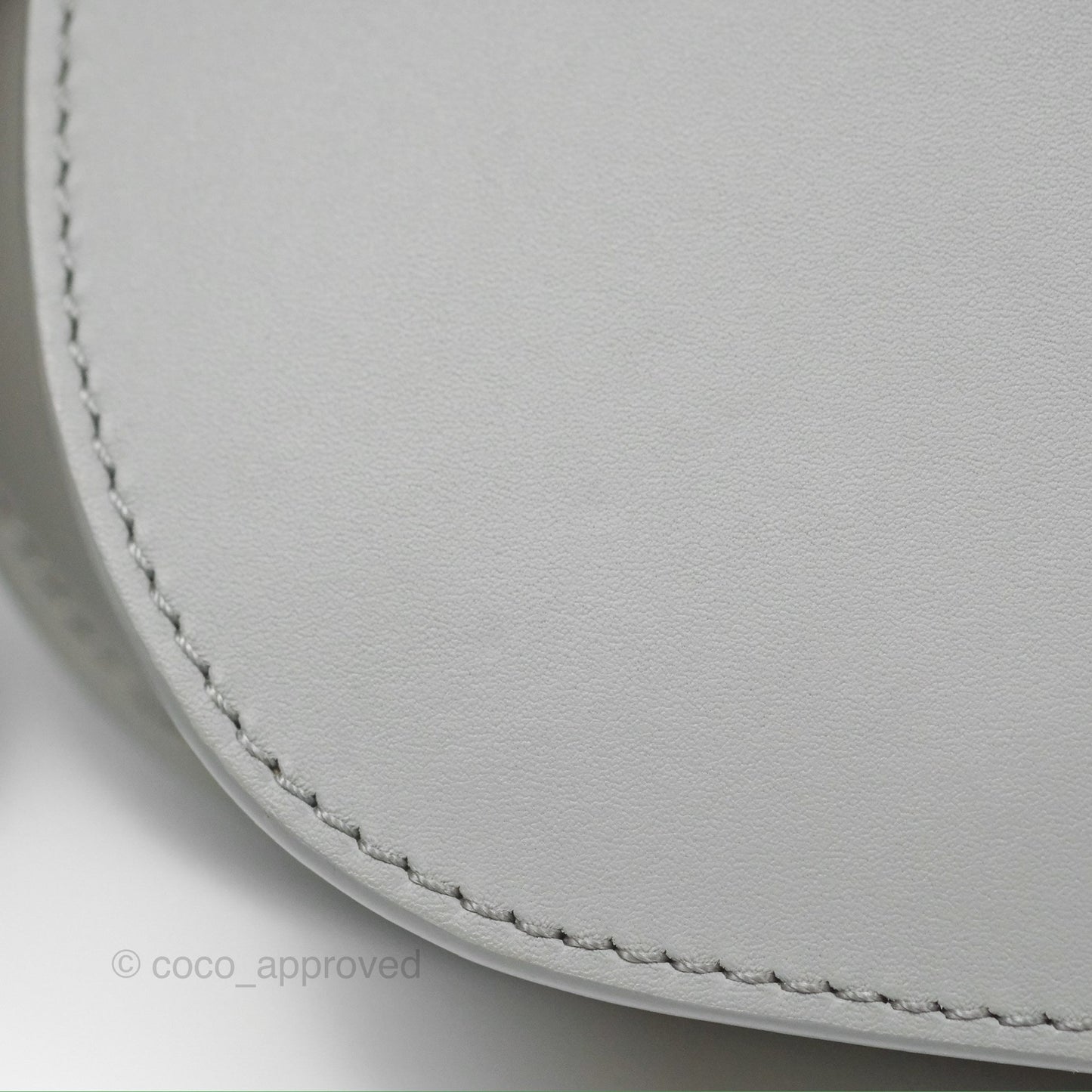 Loewe Mini Gate Dual Bag in Soft Calfskin & Jacquard Strap Light Grey