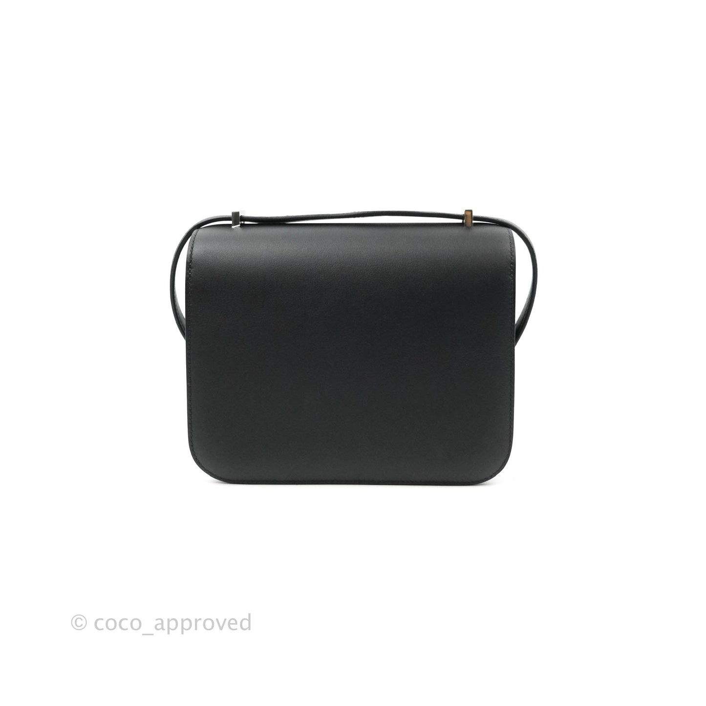 Hermès Constance Mini 18cm Black Swift Marble Lock