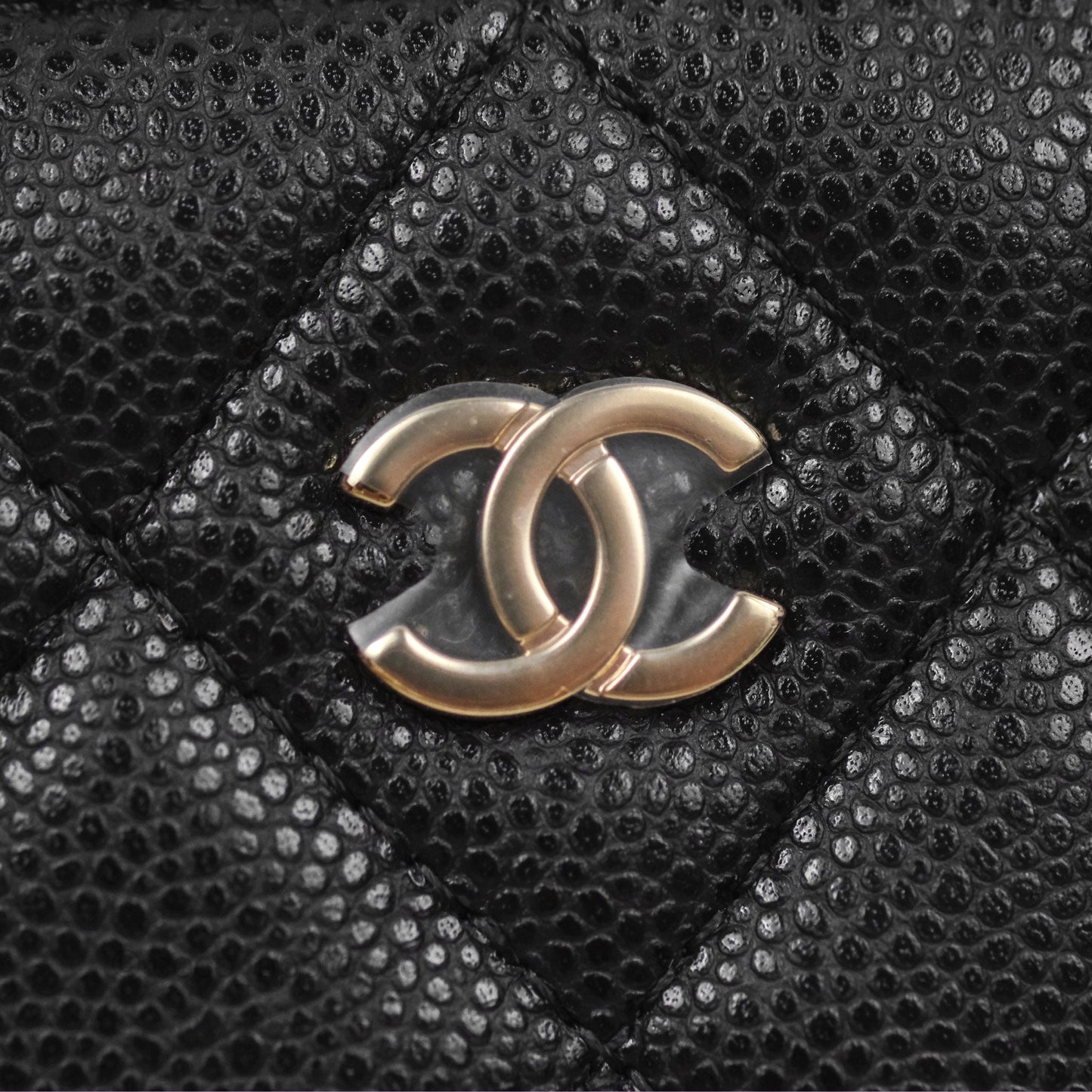Chanel Black Caviar Clutch on Chain