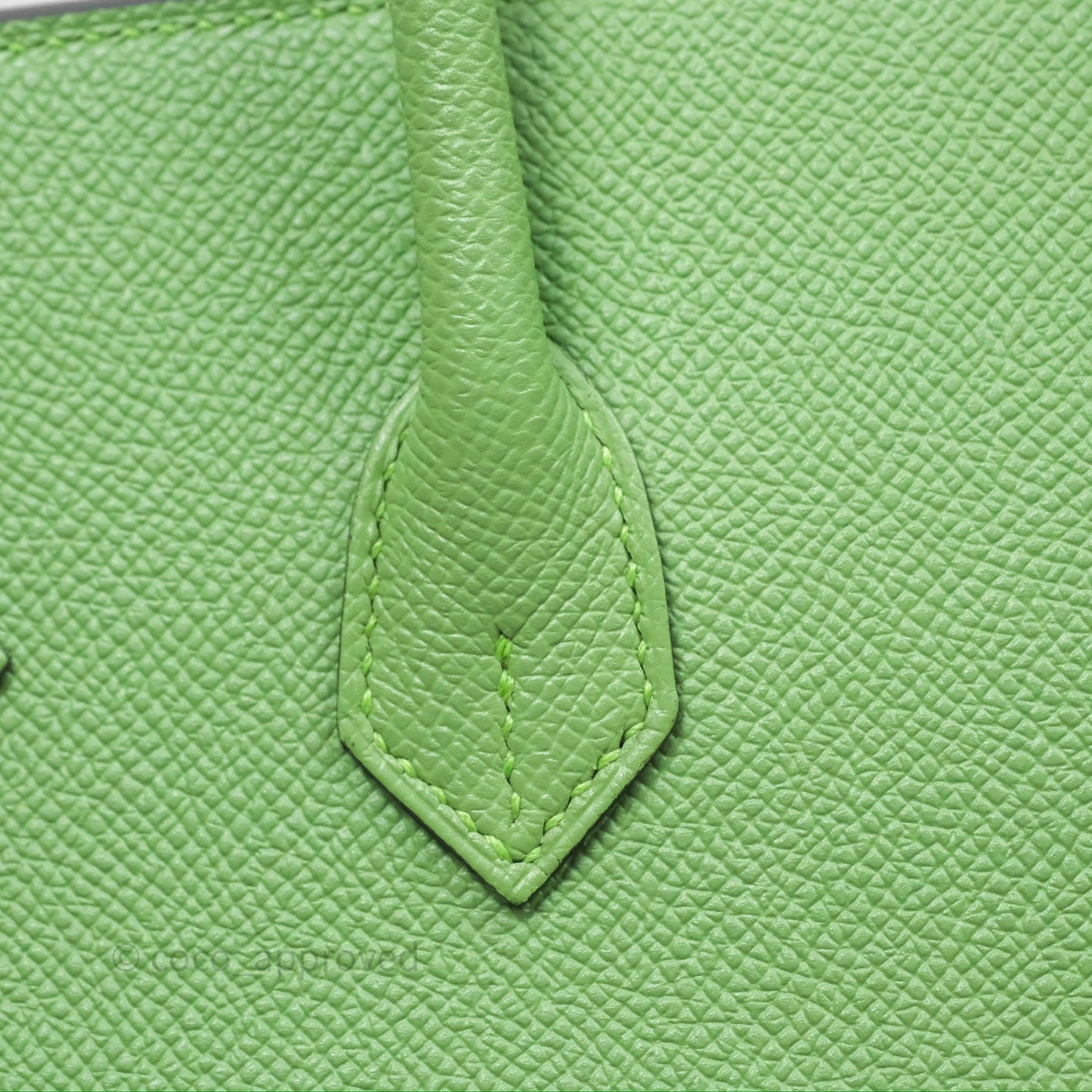Hermès Birkin 25 Sellier Vert Criquet 3I Epsom Gold Hardware