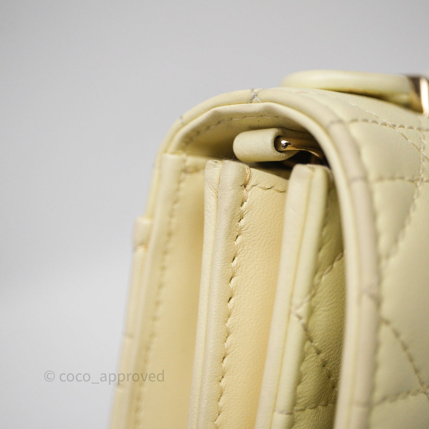 Christian Dior My Dior Mini Bag Yellow Cannage Lambskin Gold Hardware