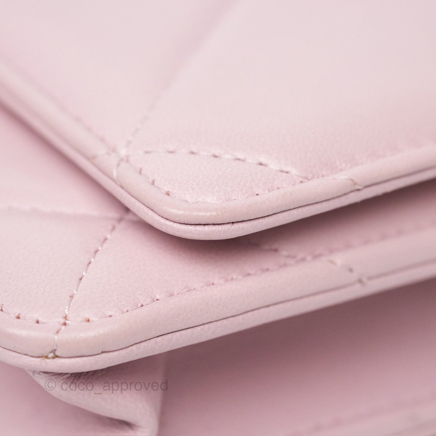 Chanel 19 Wallet on Chain WOC Light Pink Lambskin Mixed Hardware