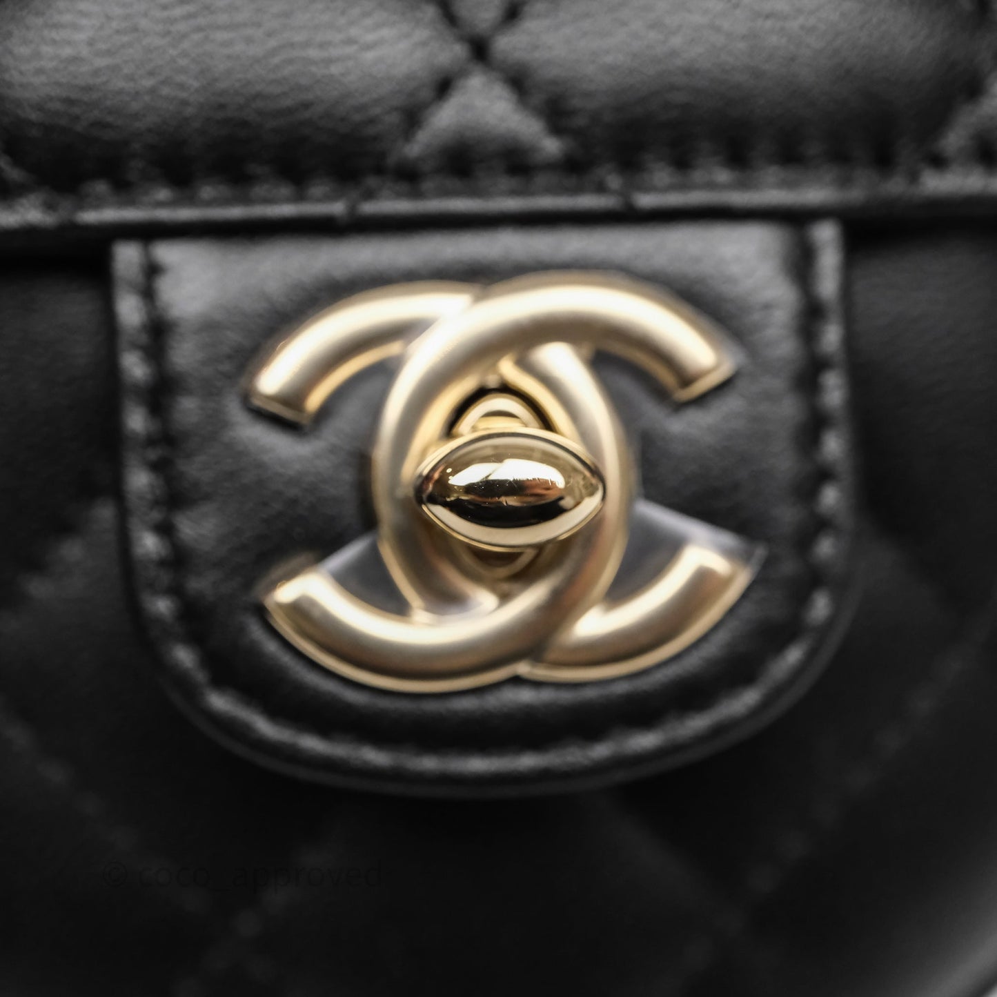 Chanel Small Heart Bag Black Lambskin Gold Hardware