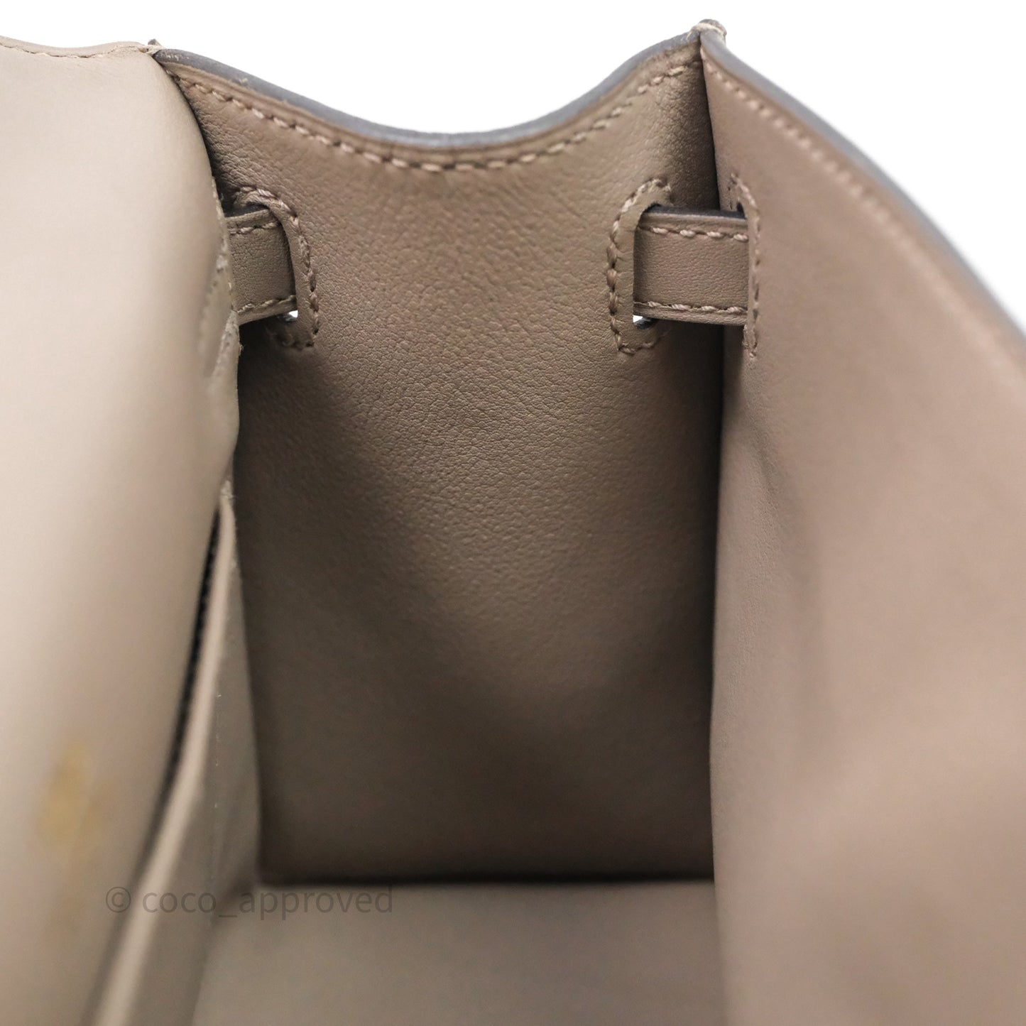 Hermès Kelly Pochette Gris Asphalte M8 Swift Gold Hardware