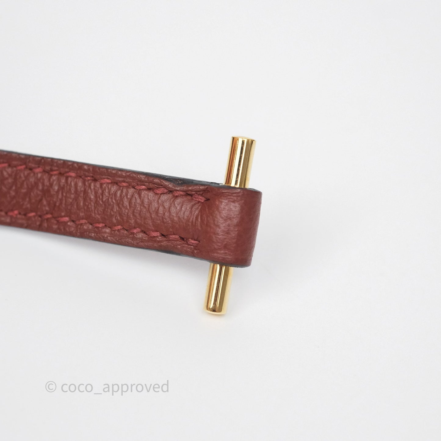 Hermès Mini Roulis Rouge H 55 Evercolor Gold Hardware