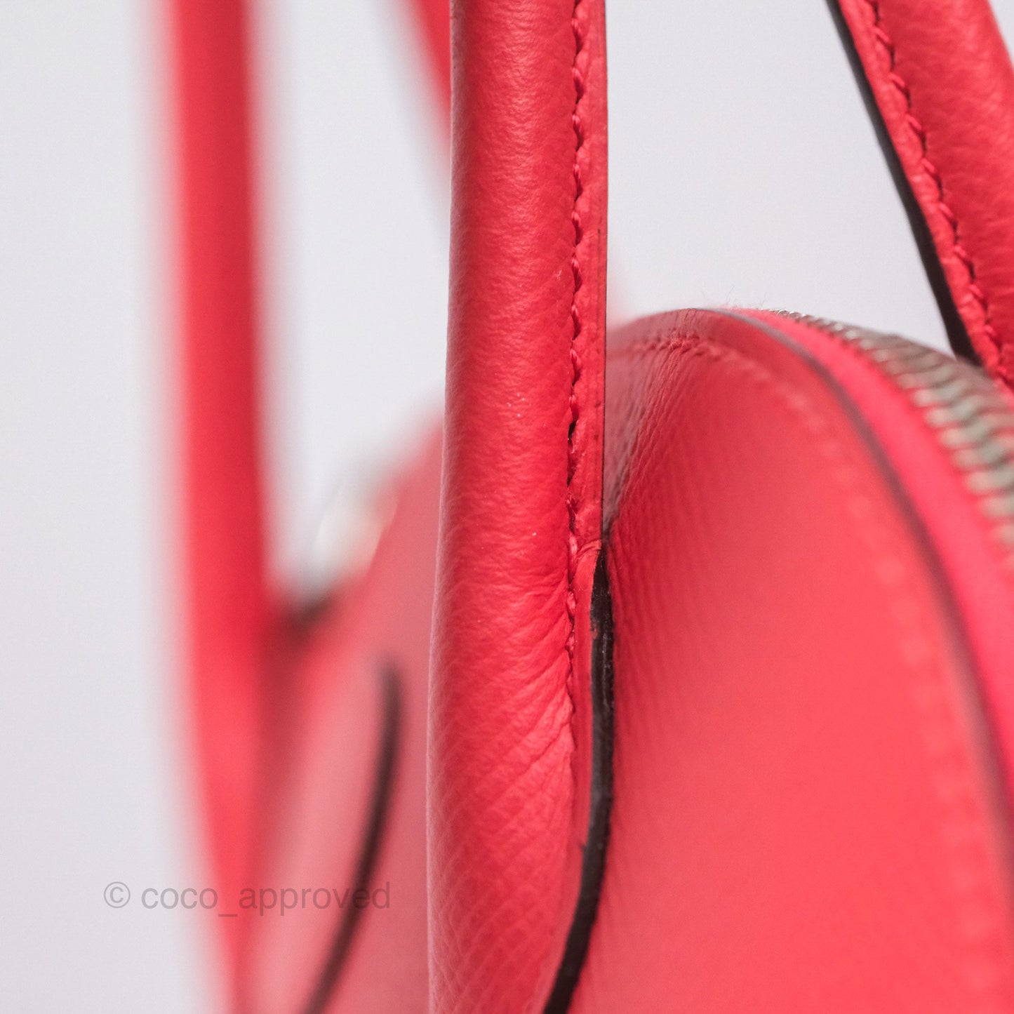 Hermès Bolide 27 Rose Jaipur T5 Epsom Palladium Hardware