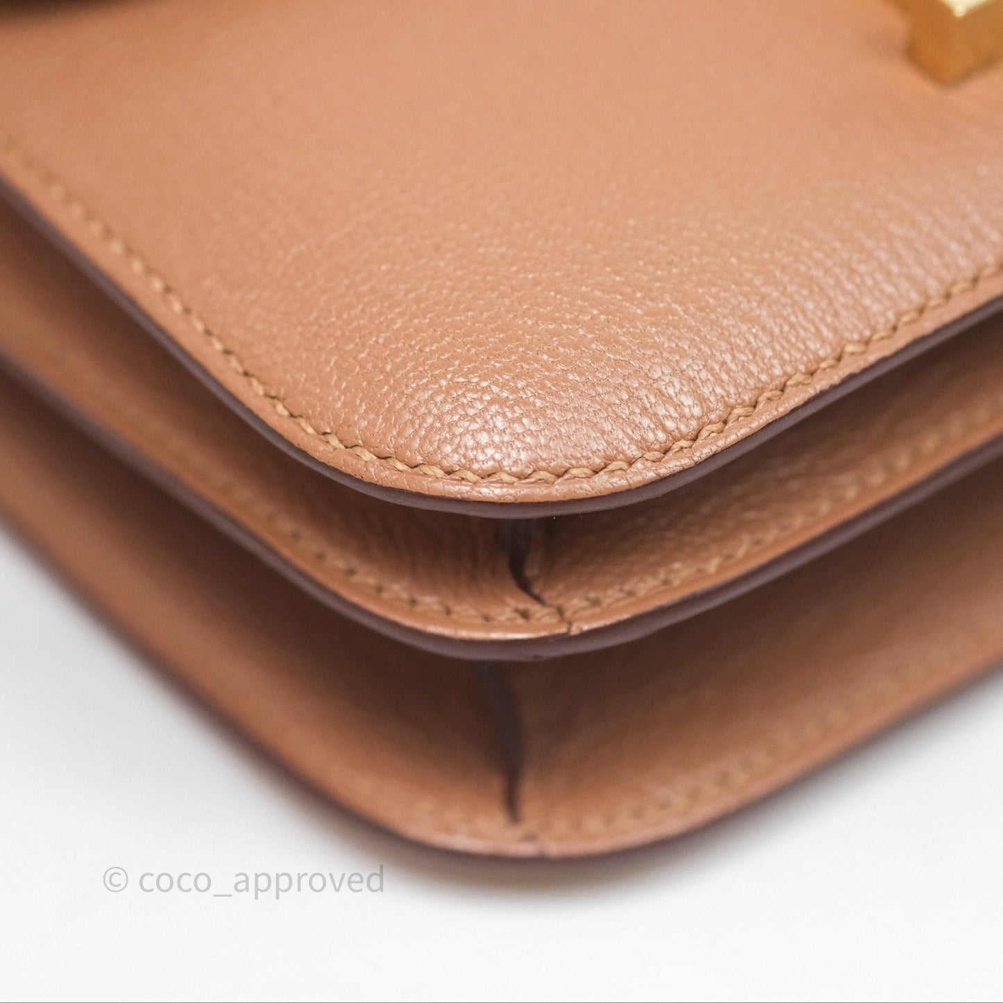 Hermès Constance Mini Quebracho Chevre Gold Hardware