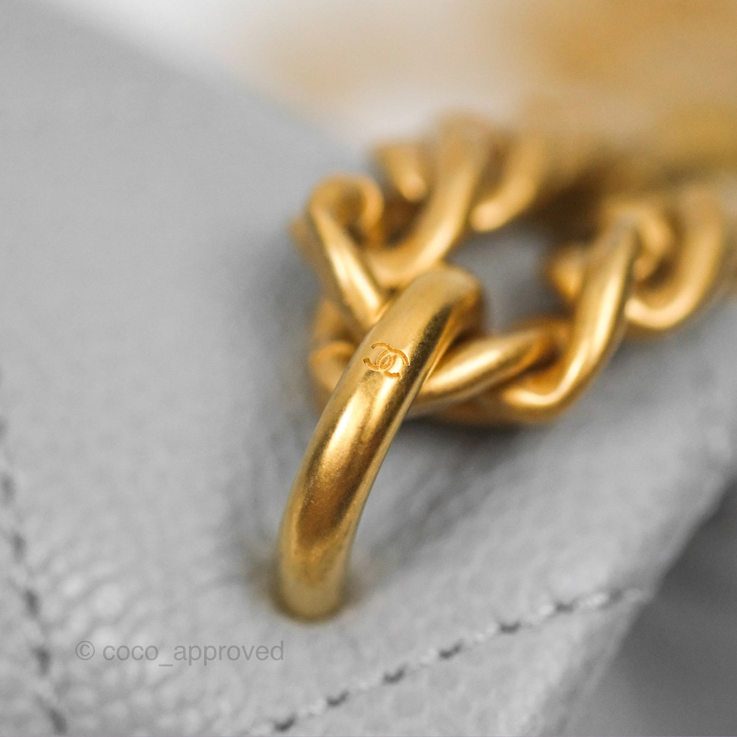 Chanel Mini Flap Bag Heart Adjustable Chain Grey Caviar Aged Gold Hardware