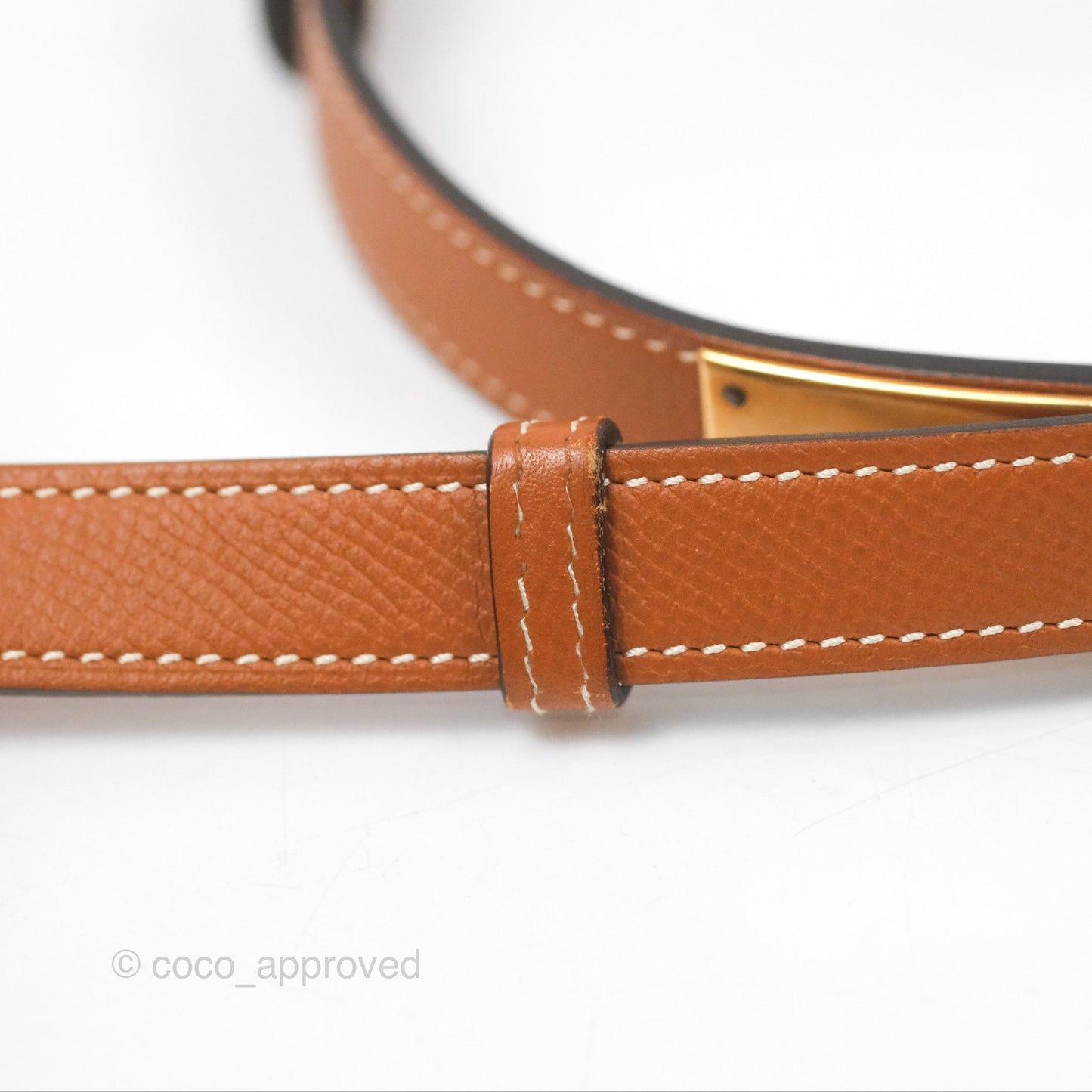 Hermès Kelly Buckle Belt Gold Epsom Gold Hardware