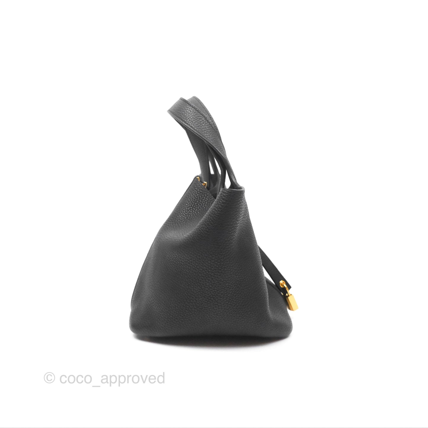 Hermès Picotin Lock 18 Black Noir 89 Taurillon Clemence Gold Hardware