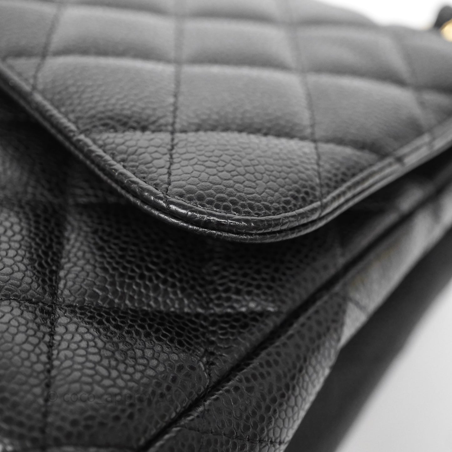 Chanel Jumbo Double Flap Black Caviar Gold Hardware⁣⁣