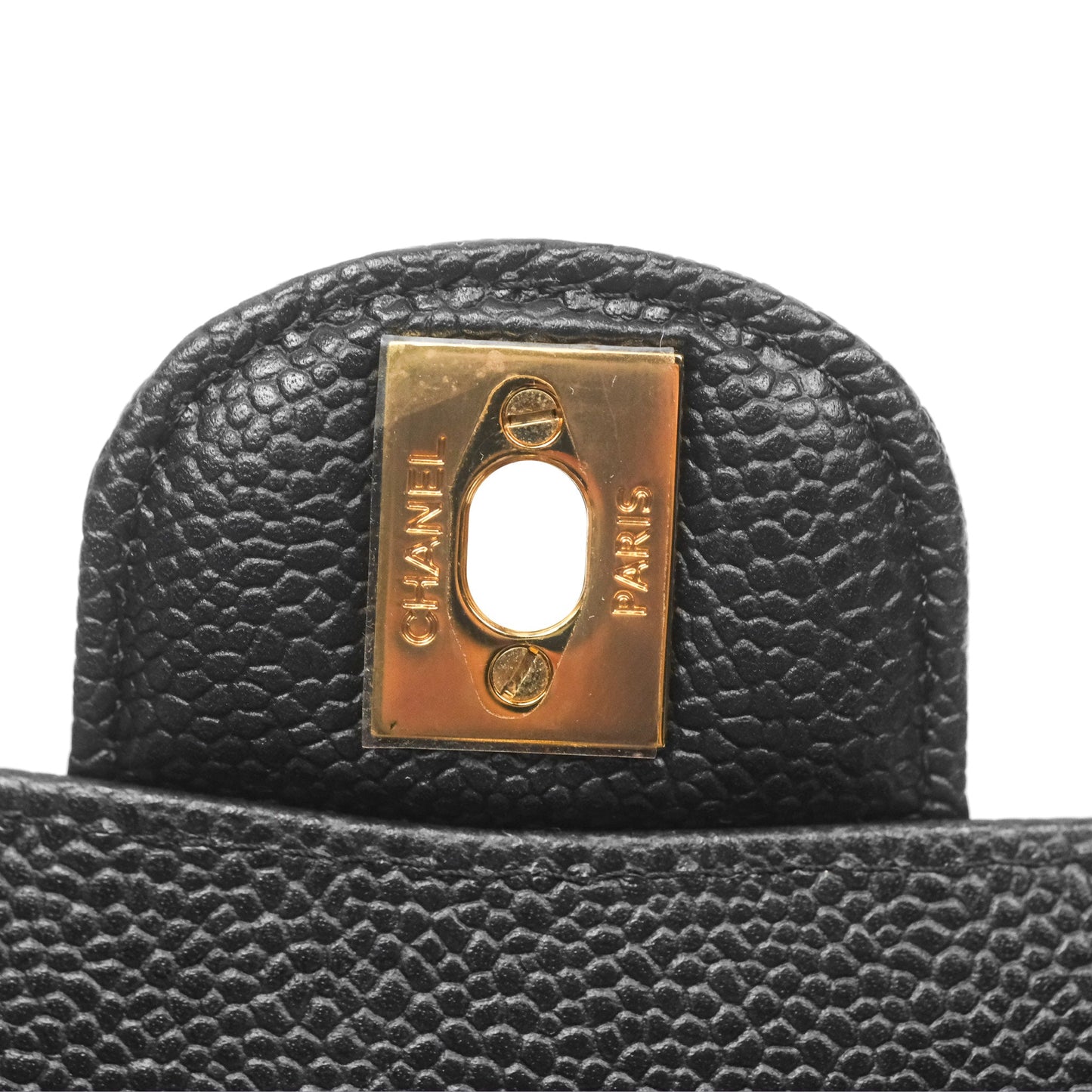Chanel Small Classic Flap Quilted Black Caviar Gold Hardware