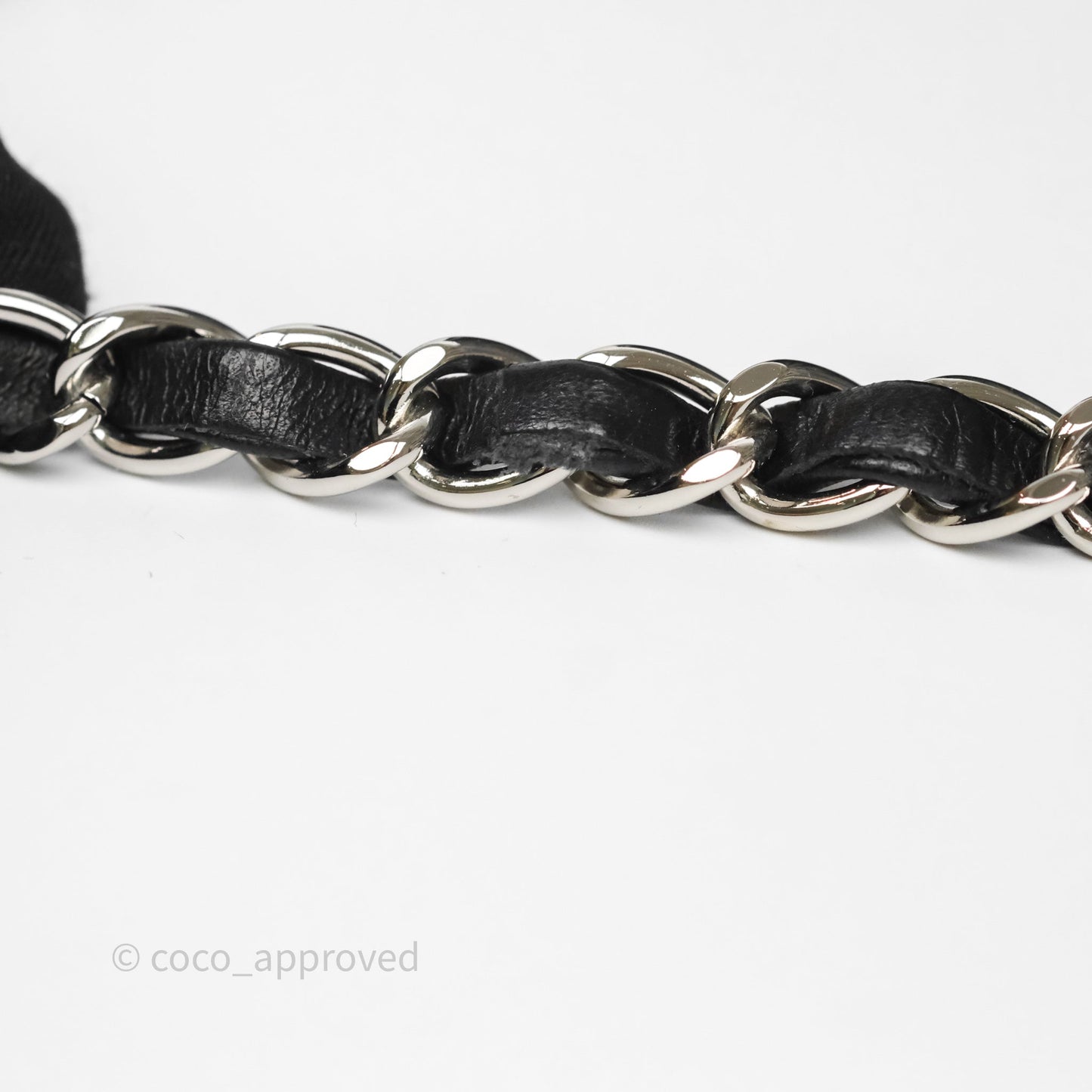 Chanel Classic M/L Medium Flap Quilted Black Lambskin Silver Hardware