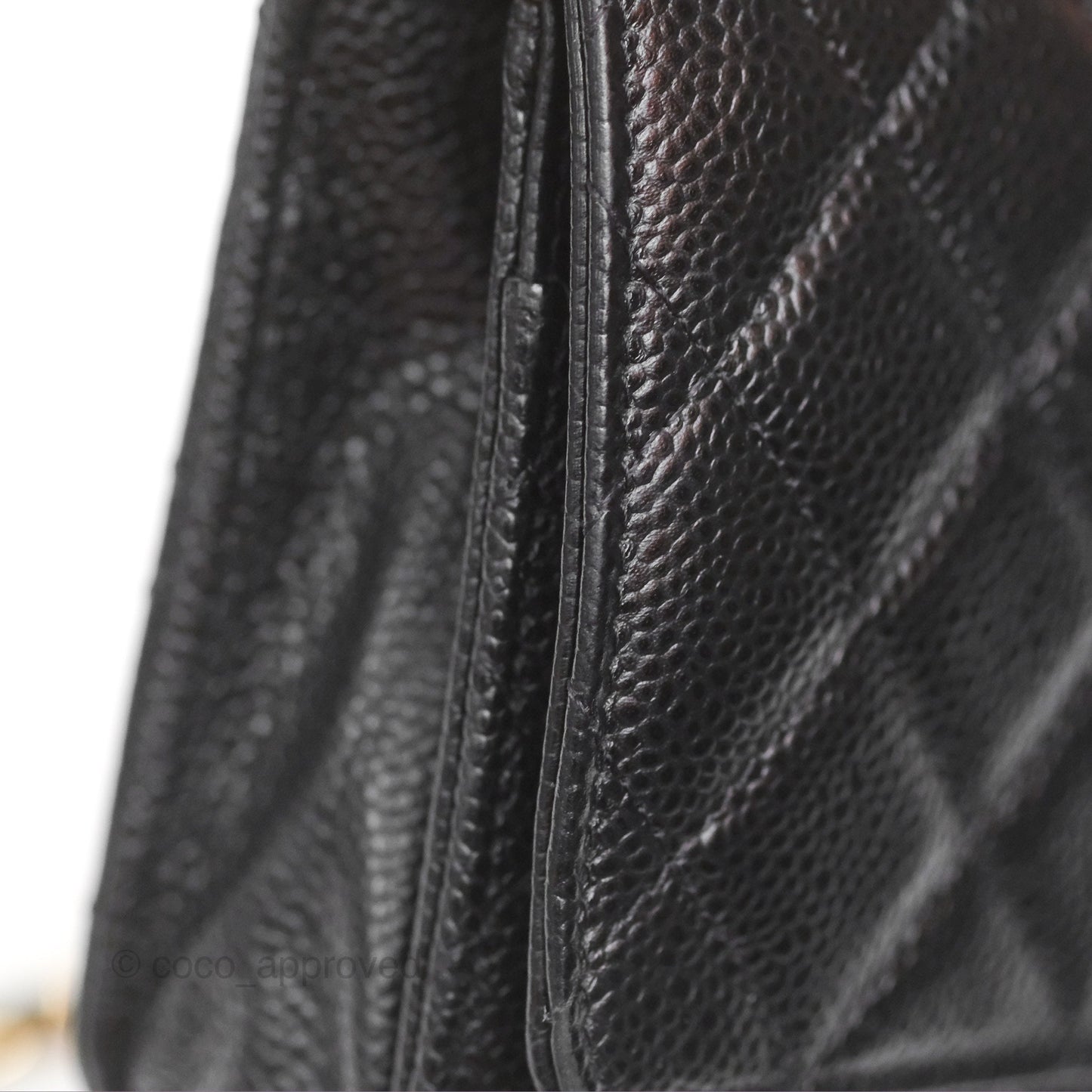 Chanel Quilted Classic Wallet On Chain WOC Black Caviar Gold Hardware