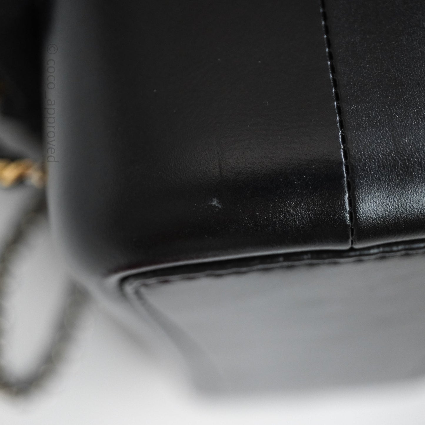 Chanel Small Gabrielle Backpack Quilted Navy Black Aged Calfskin